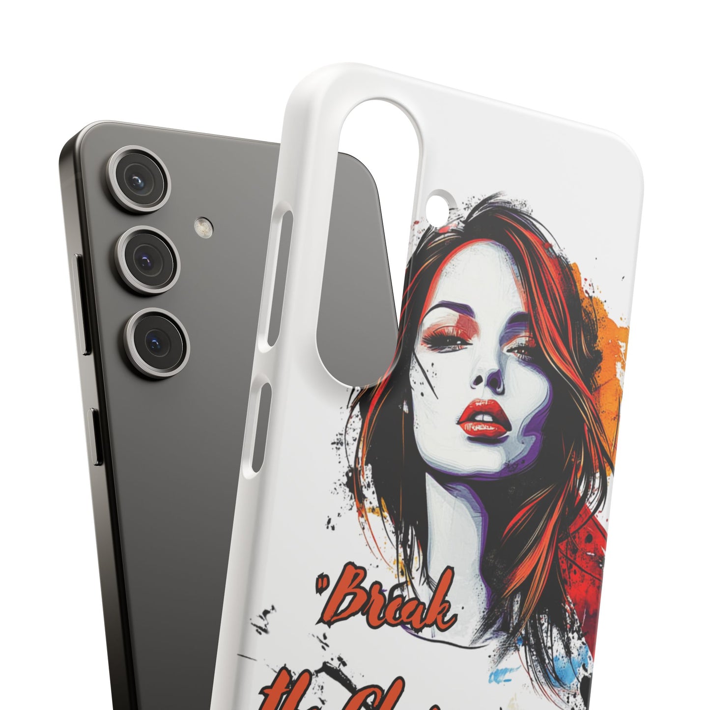 Empowering Art Snap Cases, Phone Cover, Break the Chains of Silence, Unique Gift, Inspirational Tech Accessories