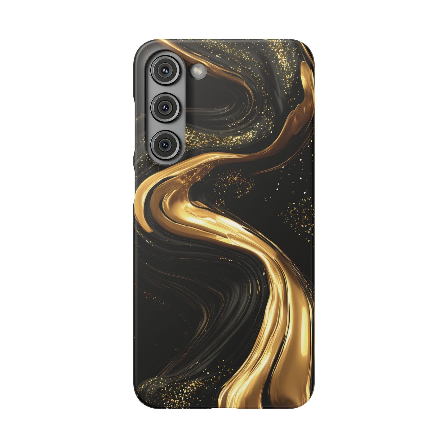 Elegant Gold Swirl Snap Case - Stylish Phone Cover, Modern Accessory, Gift for Her, Luxe Phone Case, Trendy Decor