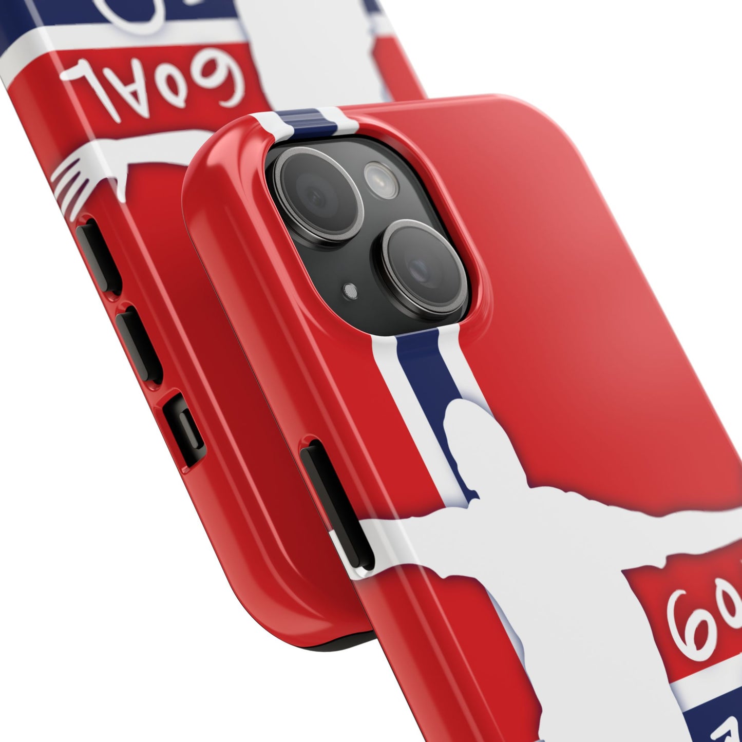 Norway Soccer Tough Phone Case — 'Goal' Silhouette Protective Cover