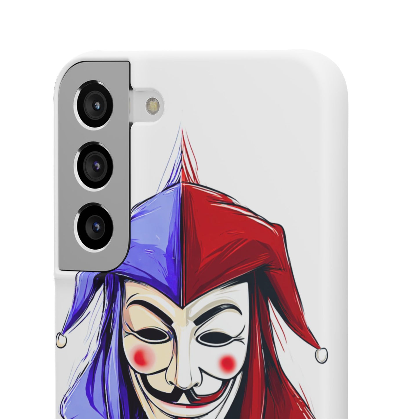 Joker & Anonimous Reunited Guy Fawkes Art Snap Case and Protective Phone Cover For iPhone and Samsung