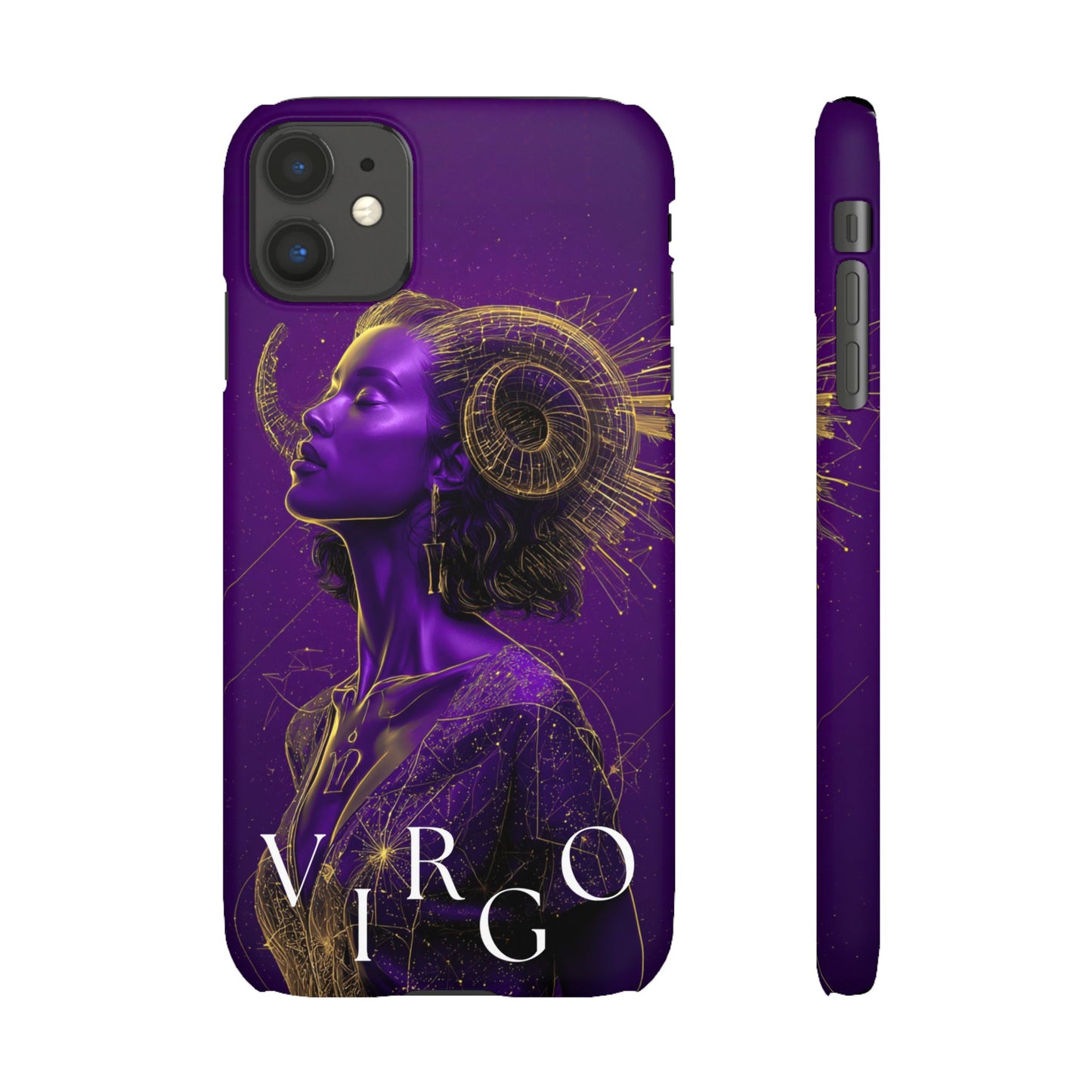 Purple Gold Celestial Virgo Snap Case and Protective Cover for Samsung and iPhone