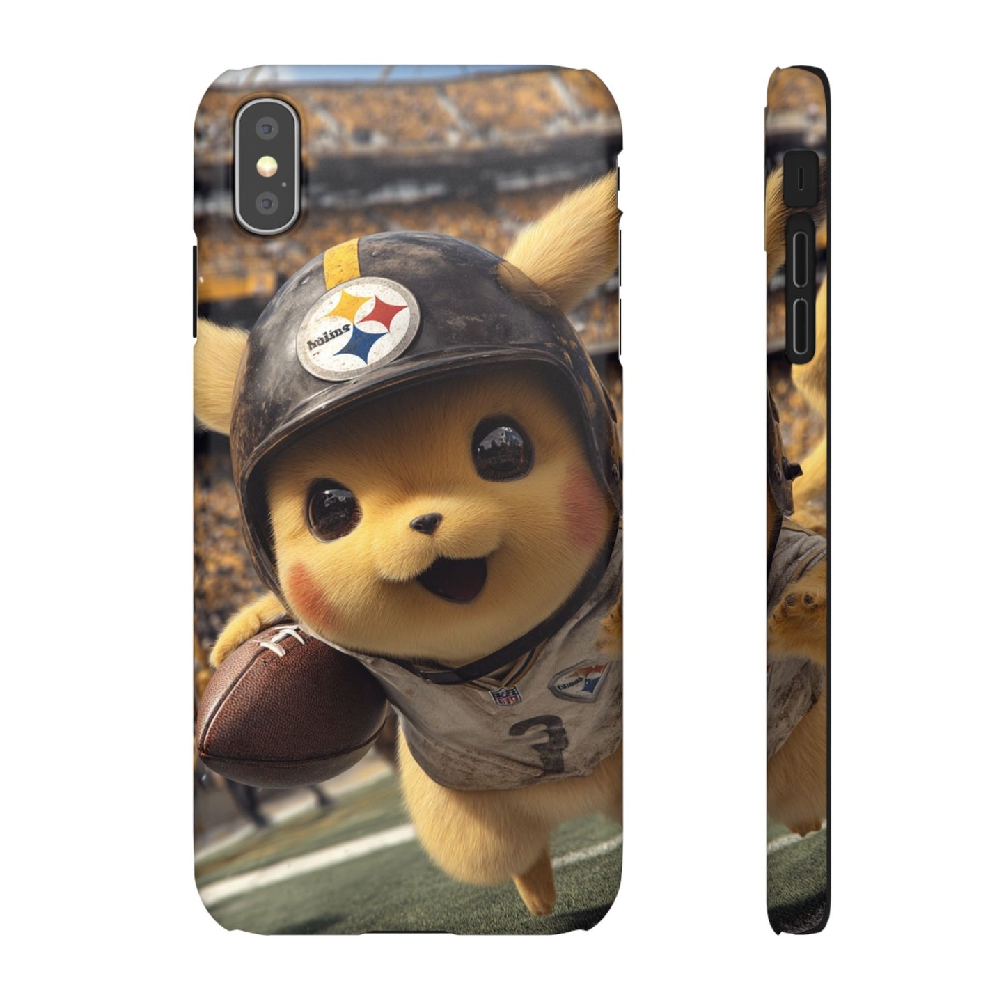 Fun Character Sports Snap Case, Phone Case, Fun Tech Accessory, Cute Gift for Gamers, Football Lovers, Kids.