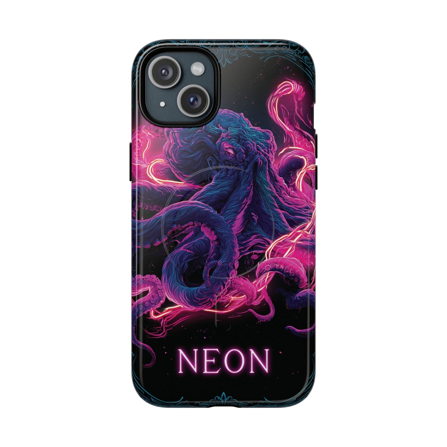Neon Octopus Phone Case — Tough Magnetic Protective Cover