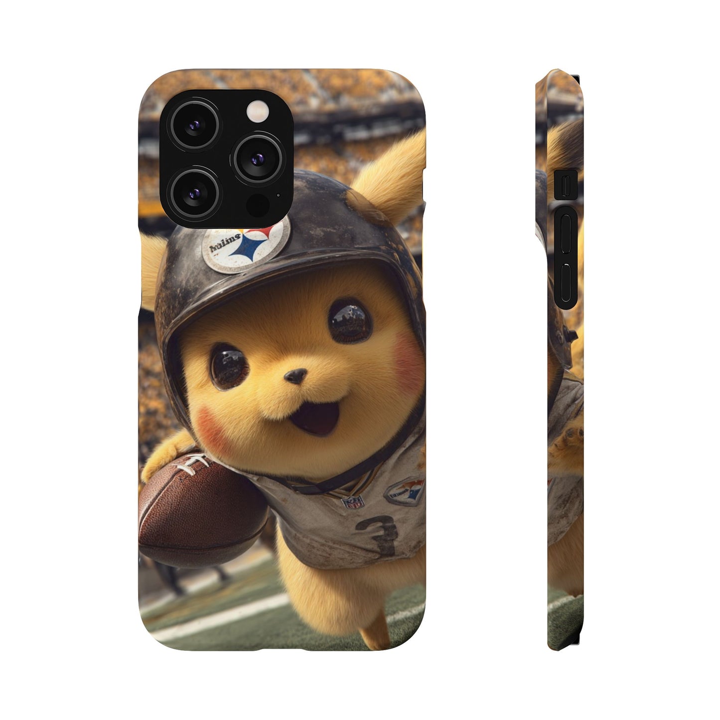 Fun Character Sports Snap Case, Phone Case, Fun Tech Accessory, Cute Gift for Gamers, Football Lovers, Kids.