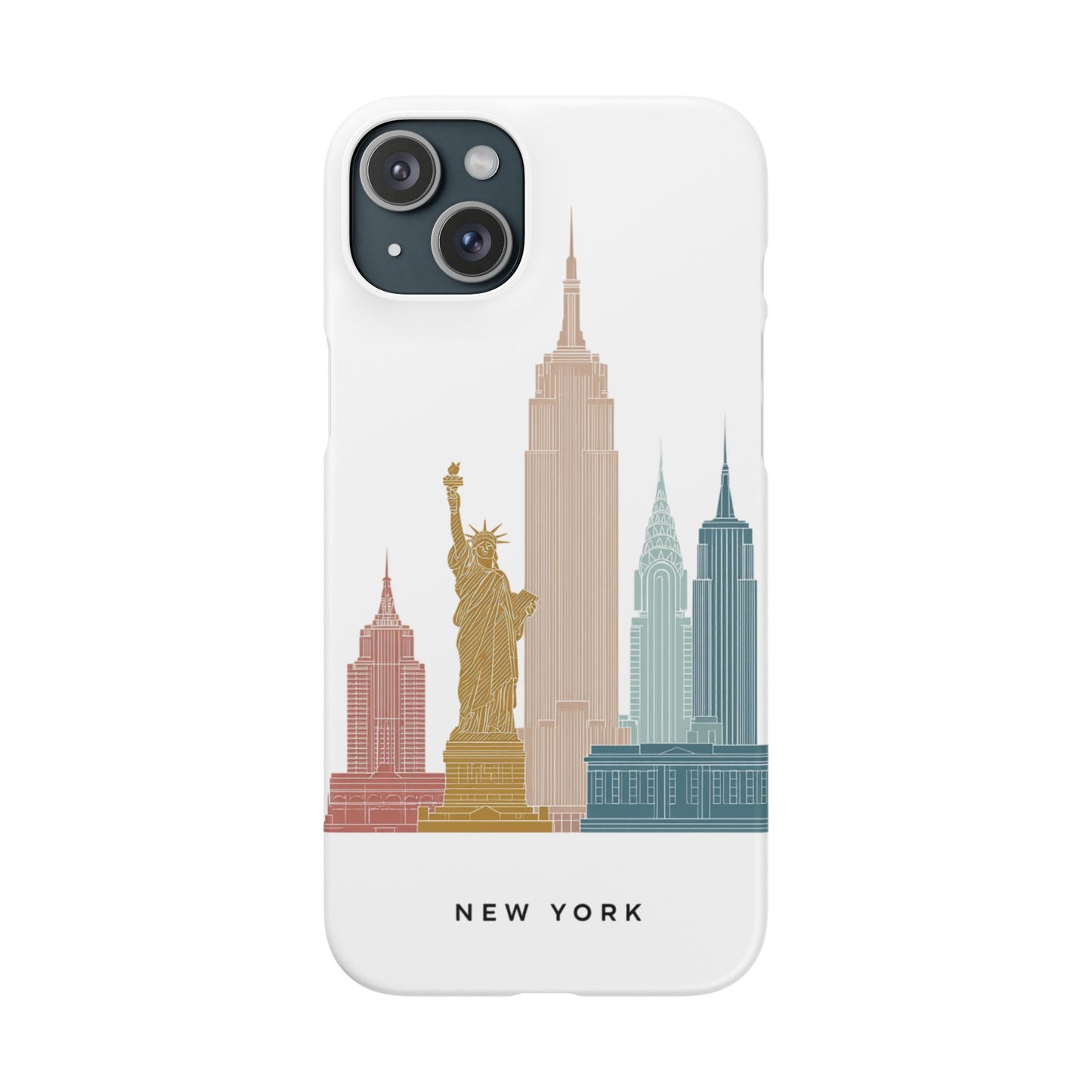 Stylish New York Snap Case, Urban Phone Cover, Cityscape Phone Case, Gift for Travelers, Trendy Protective Case