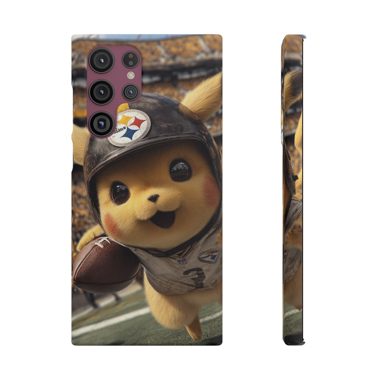 Fun Character Sports Snap Case, Phone Case, Fun Tech Accessory, Cute Gift for Gamers, Football Lovers, Kids.