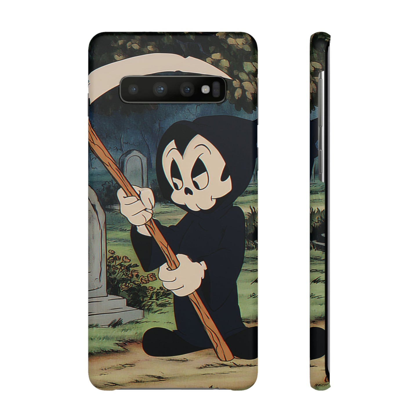 Grim Reaper Snap Case, Halloween Phone Case, Cute Death Phone Cover, Spooky Accessories, Unique Phone Protector
