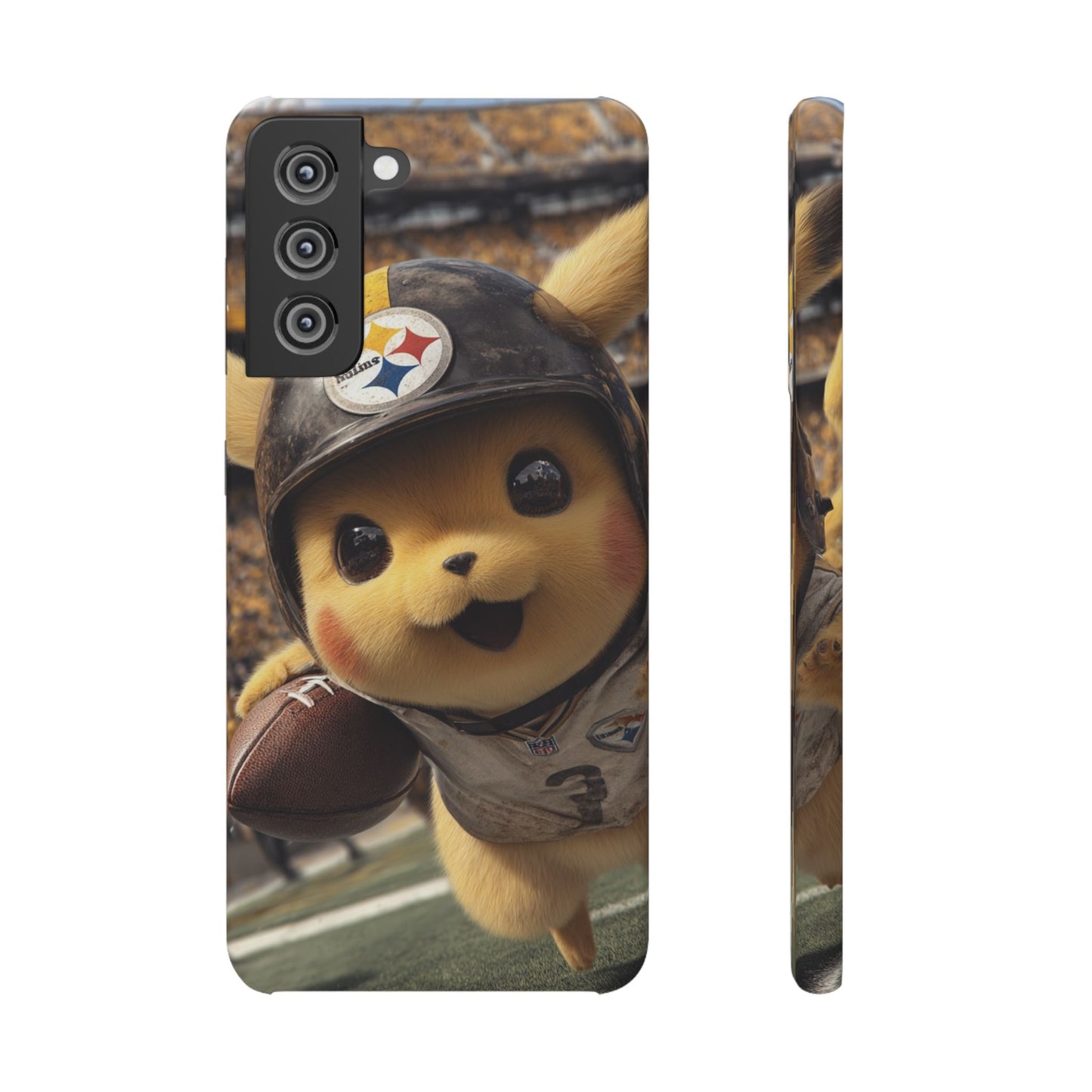 Fun Character Sports Snap Case, Phone Case, Fun Tech Accessory, Cute Gift for Gamers, Football Lovers, Kids.