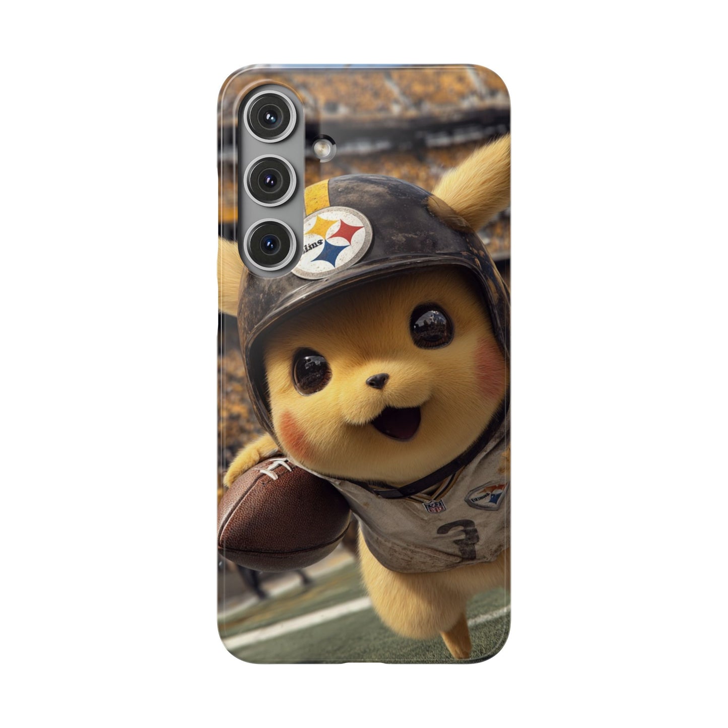 Fun Character Sports Snap Case, Phone Case, Fun Tech Accessory, Cute Gift for Gamers, Football Lovers, Kids.