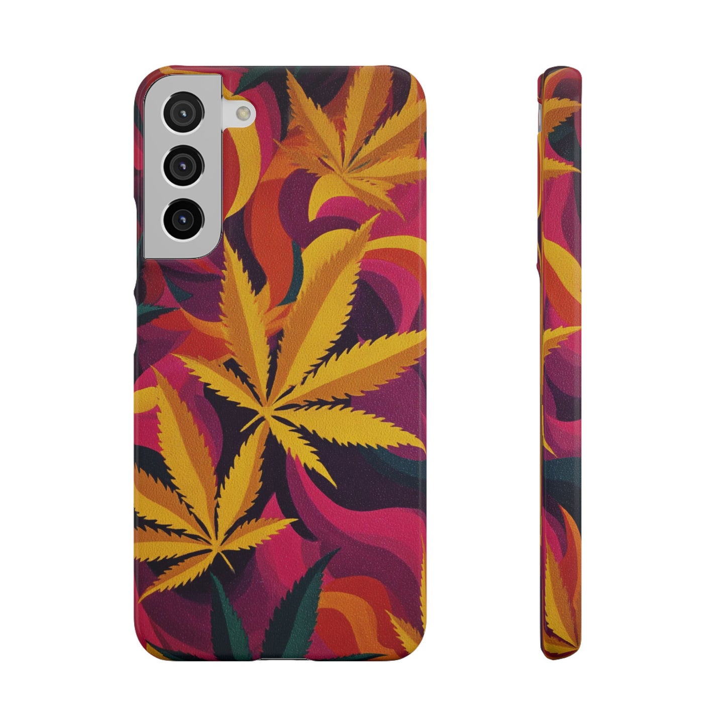 Autumn Vibe Cannabis Snap Case for IPhones and Samsungs Custom