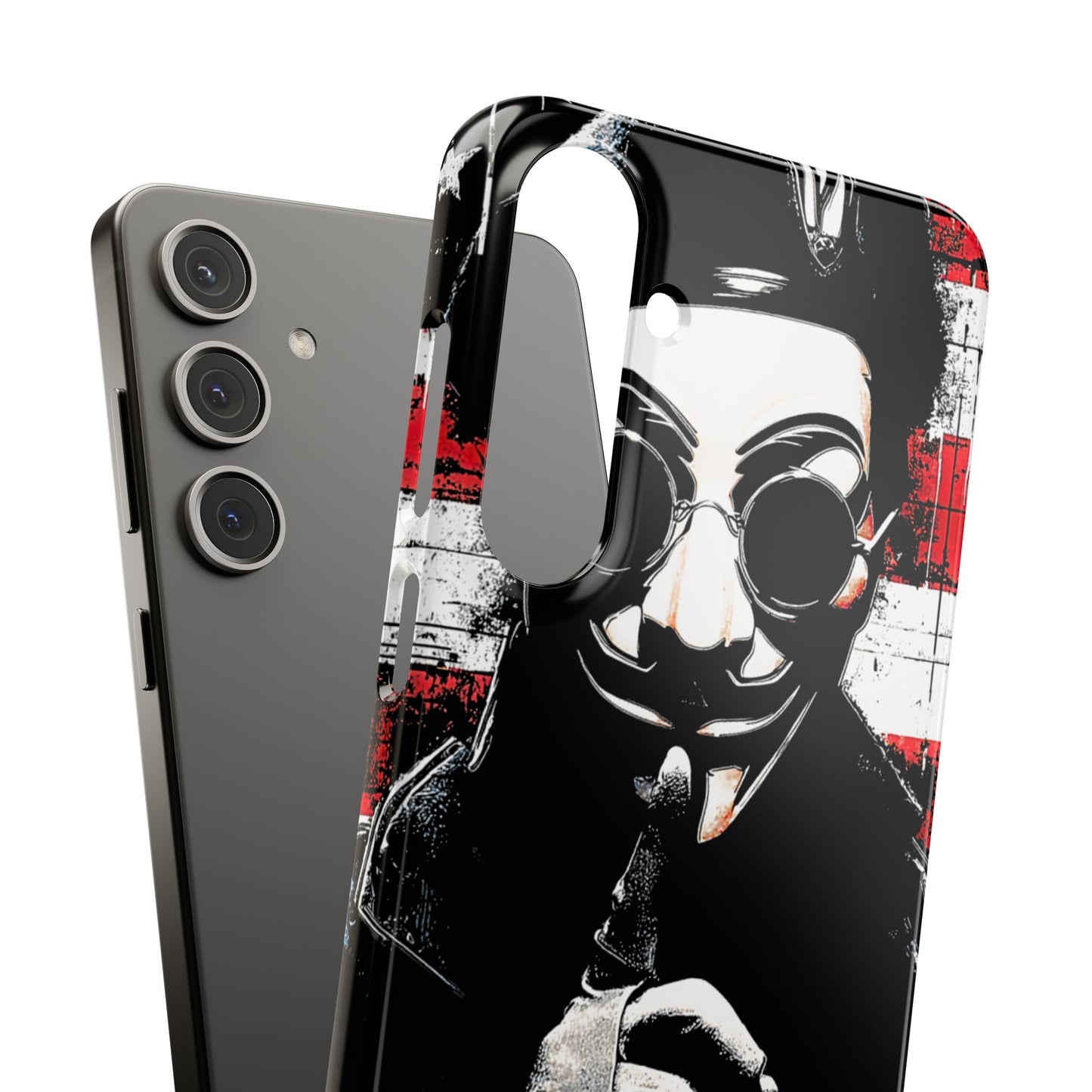 Anonimous & Guy Fawkes Art Snap Case and Protective Phone Cover For iPhone and Samsung