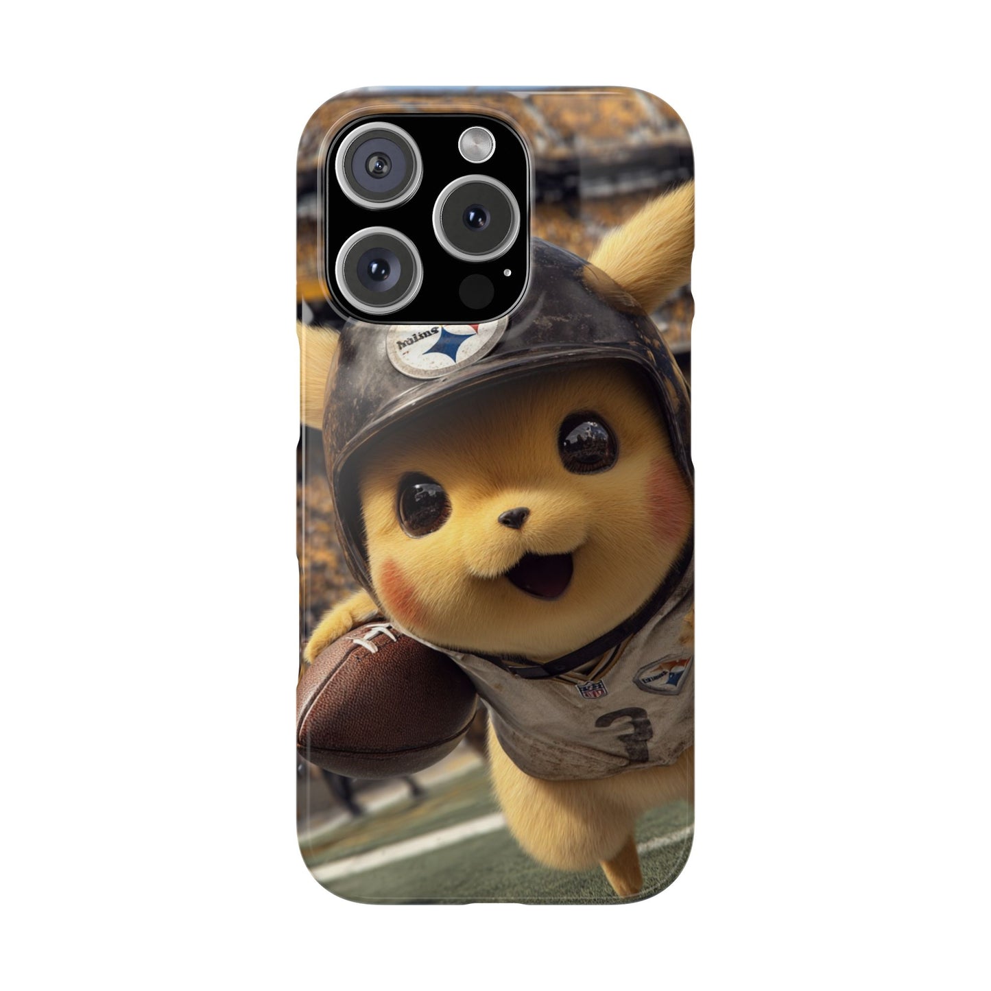 Fun Character Sports Snap Case, Phone Case, Fun Tech Accessory, Cute Gift for Gamers, Football Lovers, Kids.