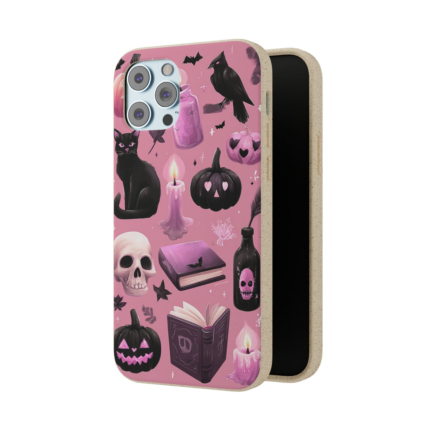 Halloween-Inspired Biodegradable Phone Case, Eco-Friendly Cell Phone Cover, Cute Goth Aesthetic Gift, Sustainable Halloween Decor, [...]
