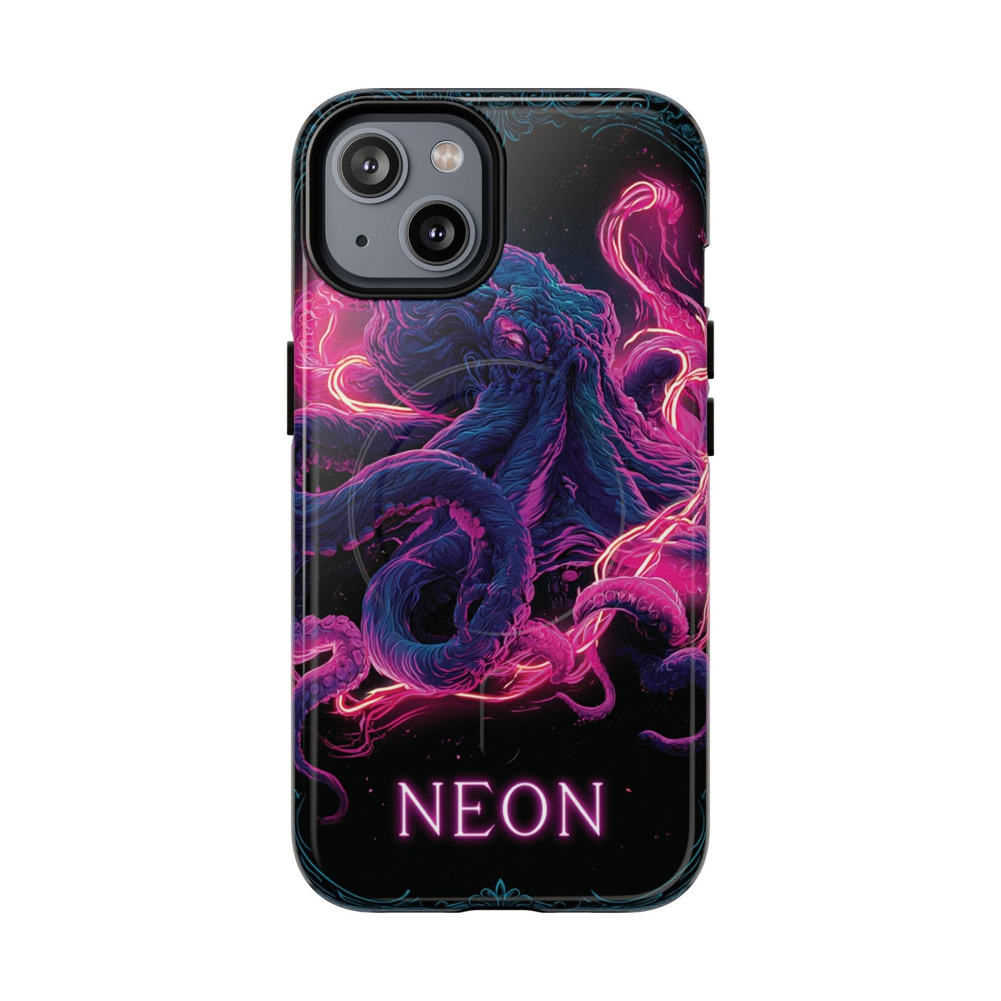 Neon Octopus Phone Case — Tough Magnetic Protective Cover