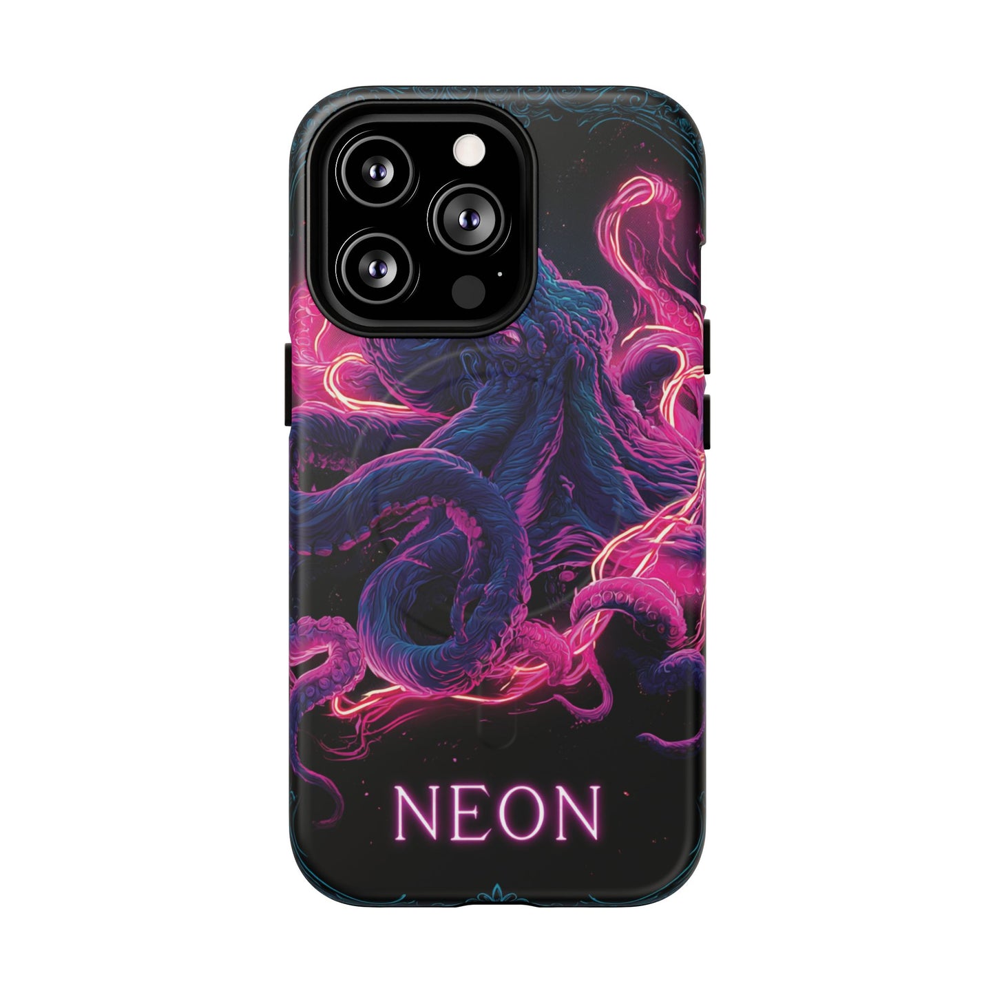 Neon Octopus Phone Case — Tough Magnetic Protective Cover