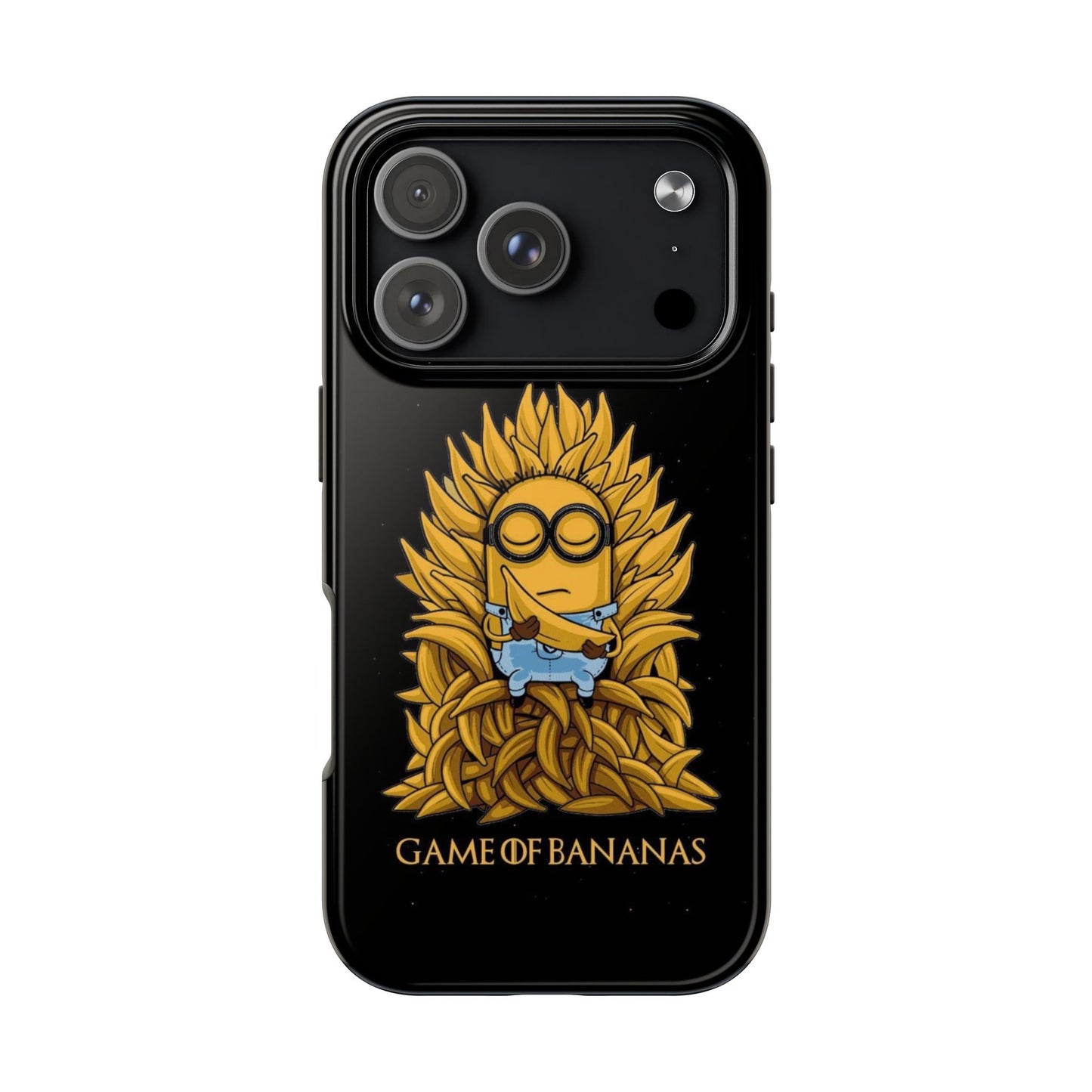 Game of BANANAS iPhone 17 Tough Phone Case | Vintage Black