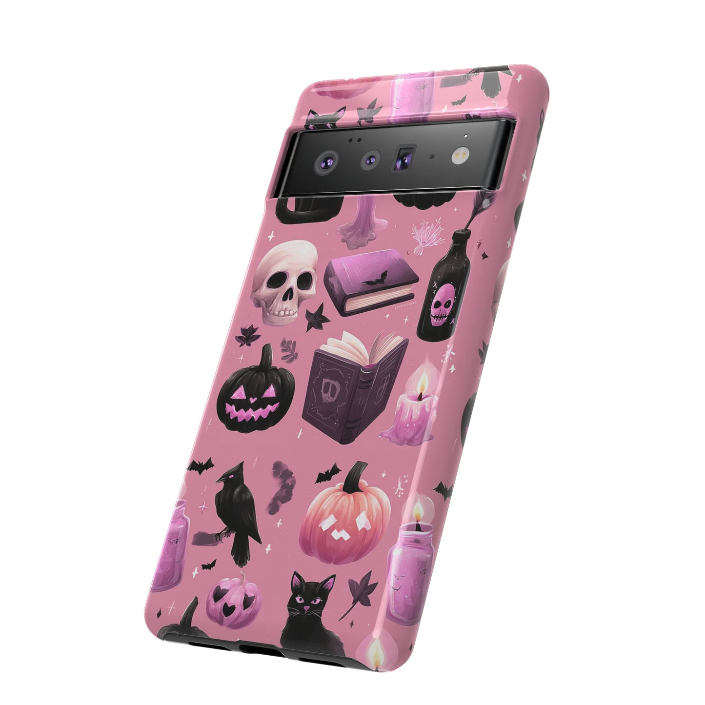 Spooky Phone Case - Halloween Design, Cute Costume Accessory, Fall Decor, Gift for Cat Lovers, Witchy Vibes, Trick or Treat