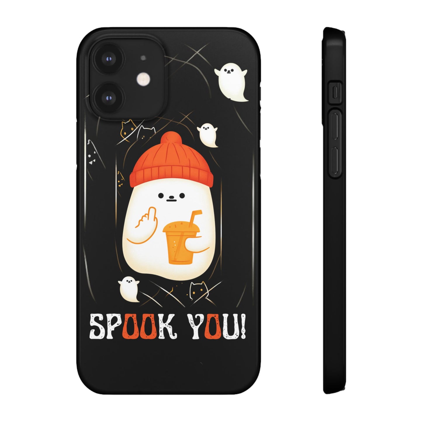 Spook You Halloween Ghost Snap Case Kawaii Protective Phone Cover for iPhone and Samsung