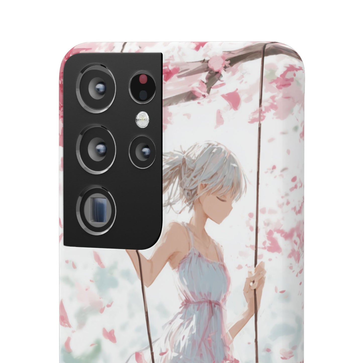 Elegant Floral Snap Cases for iPhone, Personalized Phone Covers, Cute Spring Gifts, Anime Aesthetic Accessories, Flower-themed Cell [...]