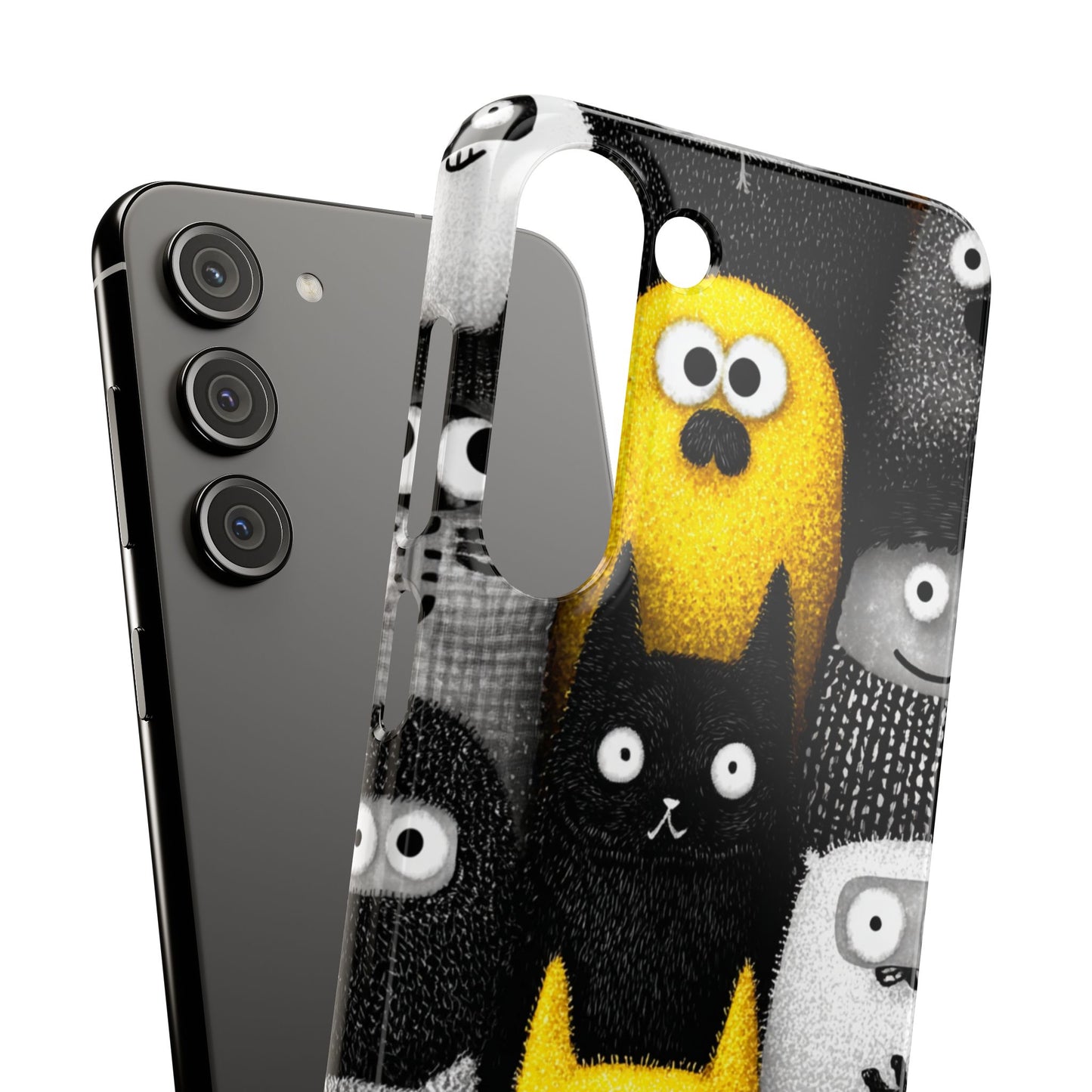 Colorful Character Snap Cases, Cute Phone Cover, Unique Gift for Kids, Fun Accessory, Perfect for Birthdays, Holidays