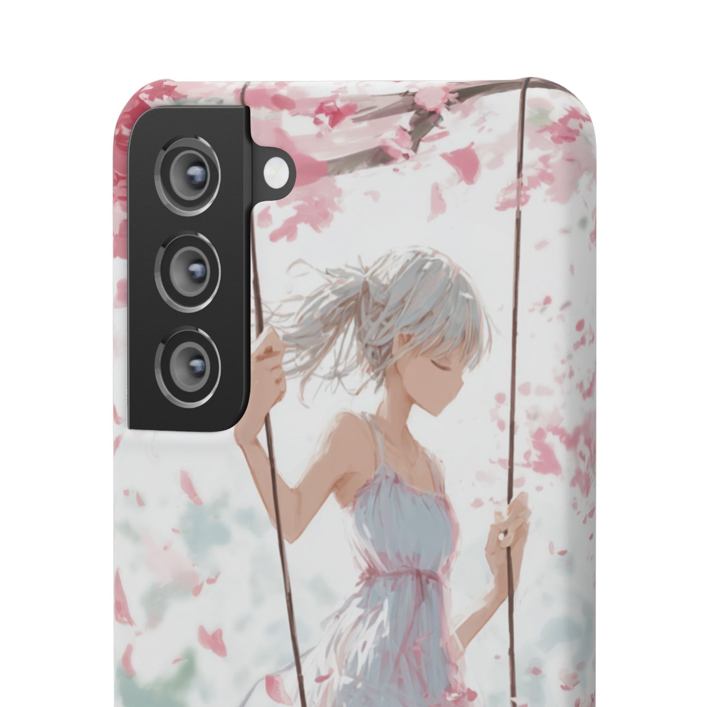 Elegant Floral Snap Cases for iPhone, Personalized Phone Covers, Cute Spring Gifts, Anime Aesthetic Accessories, Flower-themed Cell [...]