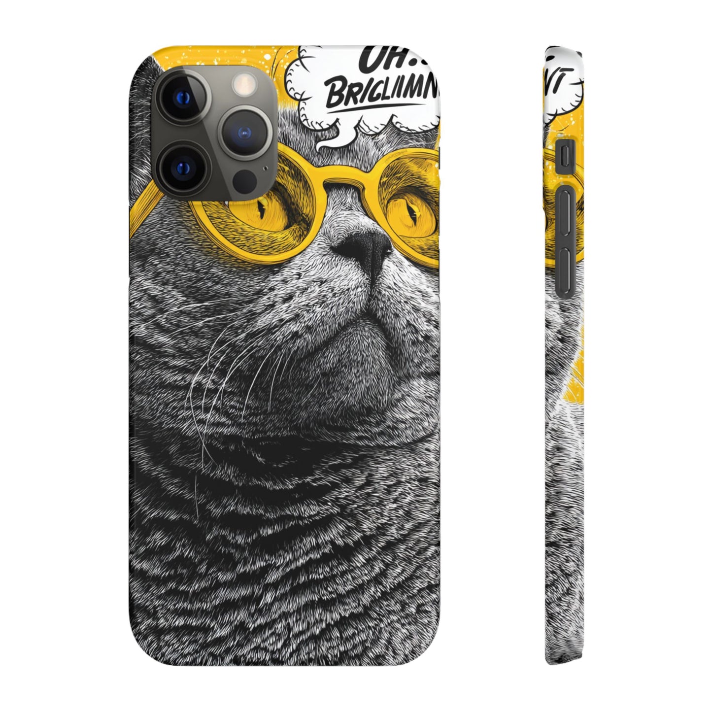 Playful Cat Snap Case - Quirky Phone Cover for Cat Lovers, Gift for Pet Enthusiasts, Funny Accessory for Any Occasion