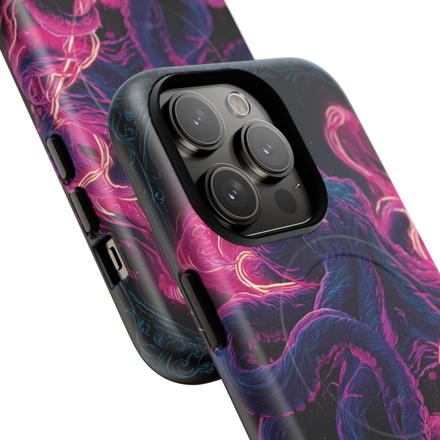 Neon Octopus Phone Case — Tough Magnetic Protective Cover