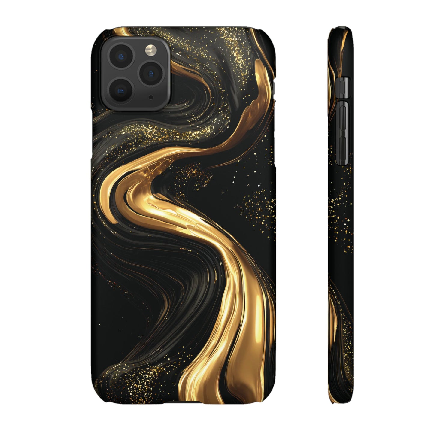 Elegant Gold Swirl Snap Case - Stylish Phone Cover, Modern Accessory, Gift for Her, Luxe Phone Case, Trendy Decor