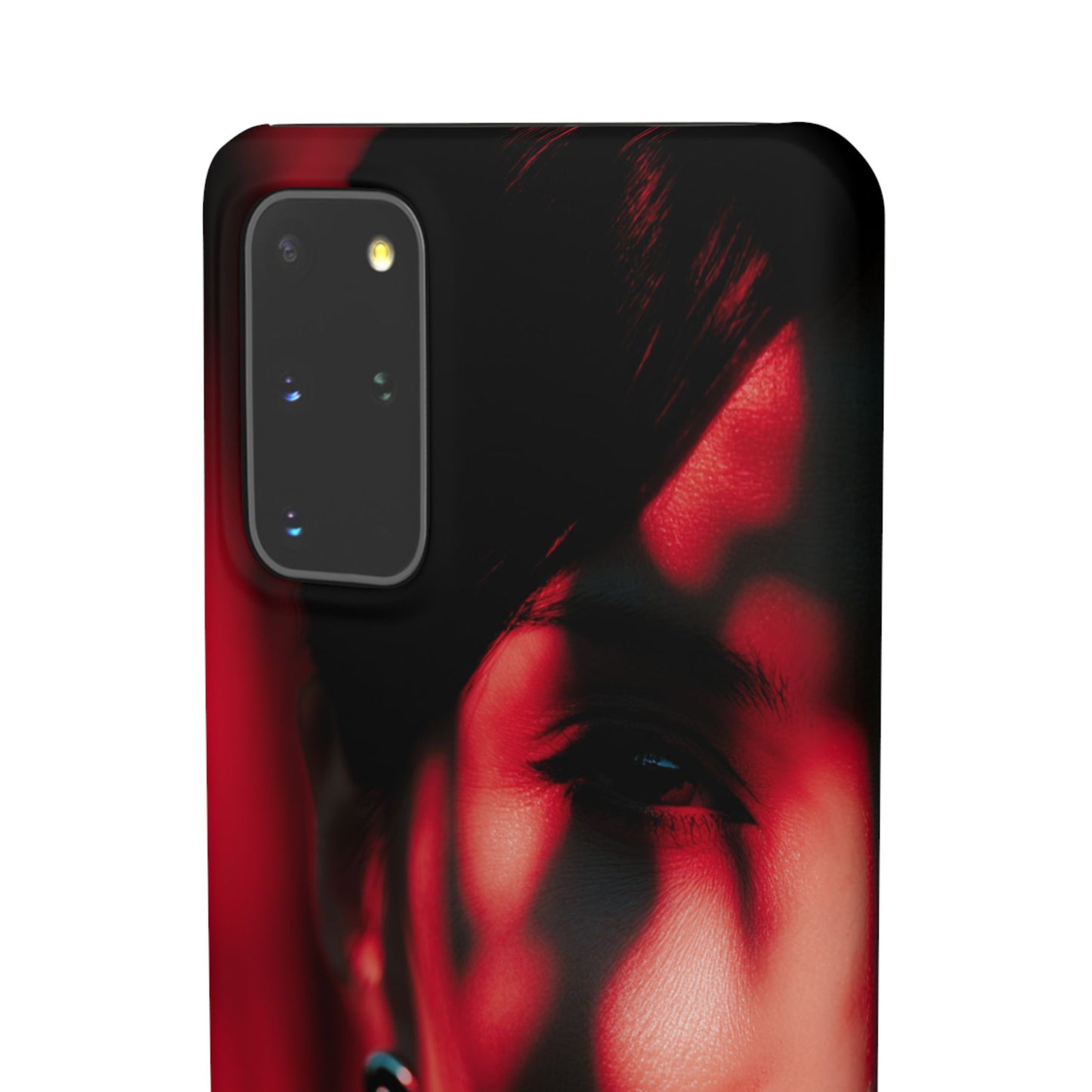 Stylish Snap Cases for Phone, Artistic Phone Cover, Unique Gifts, Red Aesthetic Case, Trendy Accessory, Vibrant Protection