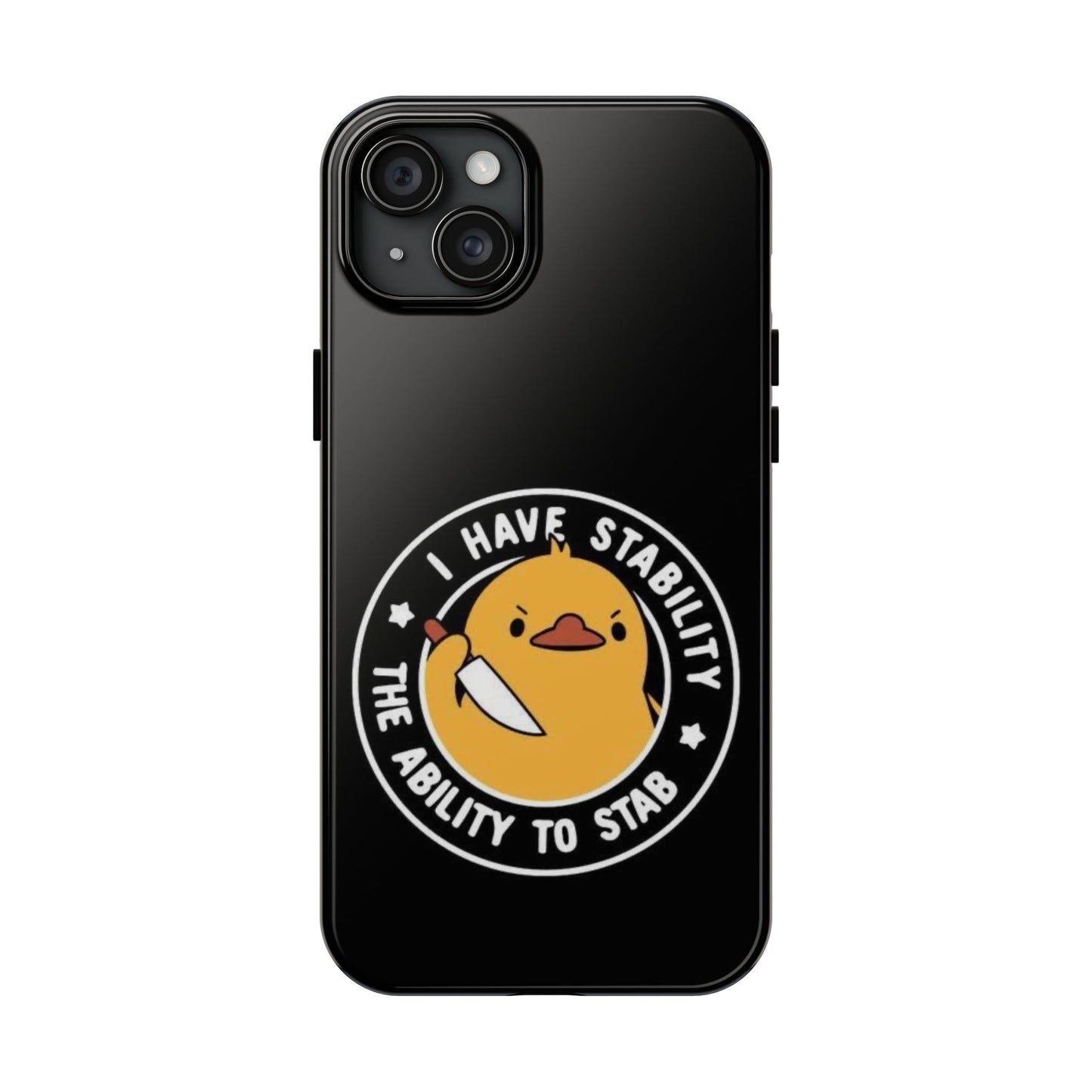 Funny Duck iPhone 17 Tough Phone Case | Cute Cartoon Duck, Protective Hard Shell