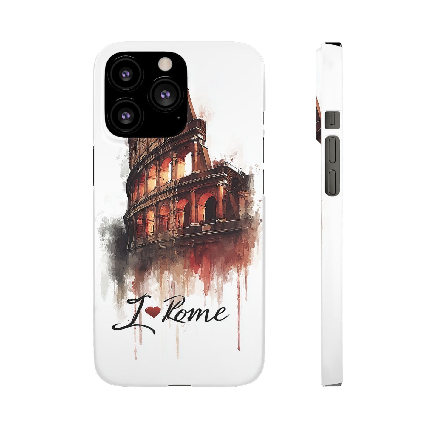 I Love Rome Snap Cases, Urban Phone Covers, Travel Accessories, Gift for Travelers, City Love Merch