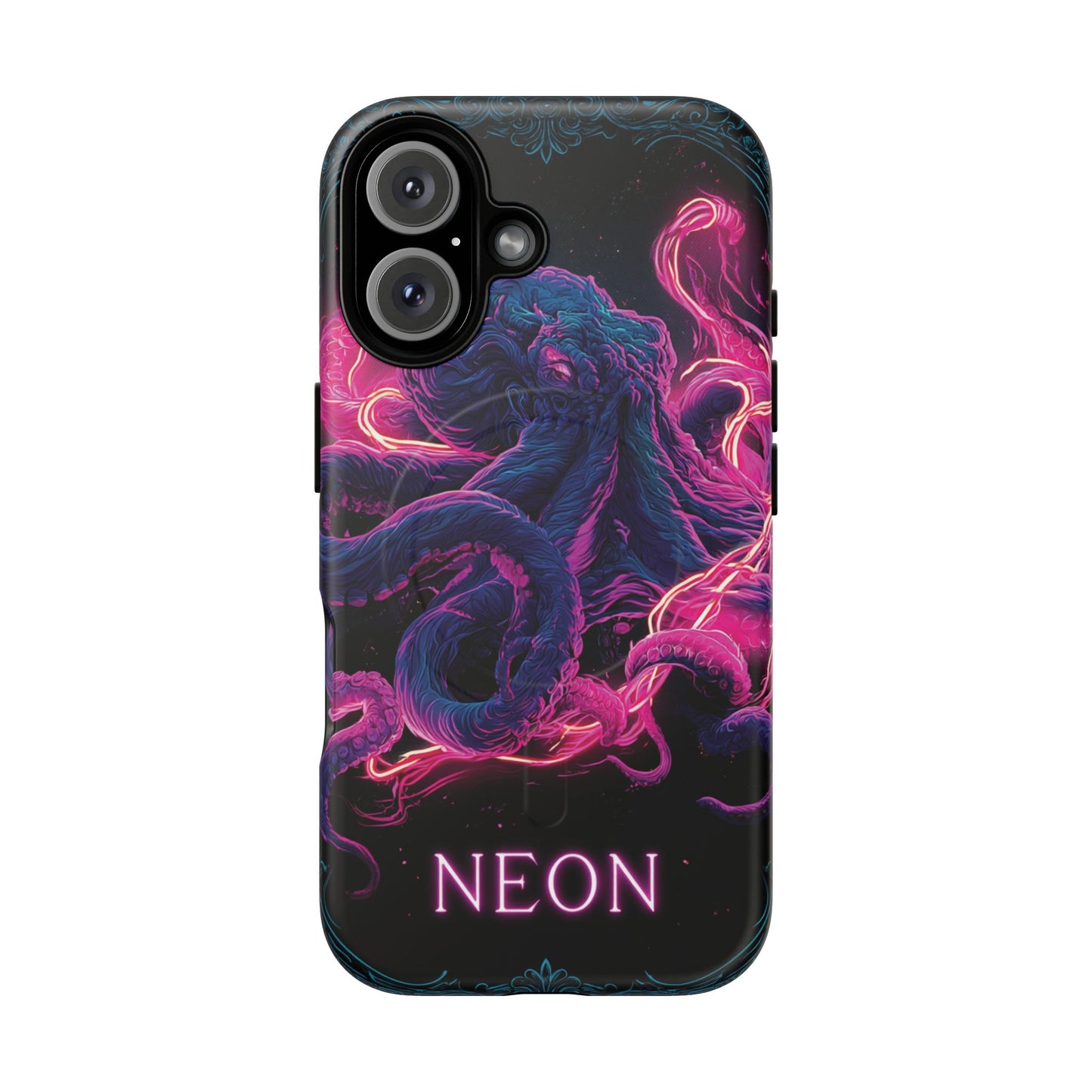 Neon Octopus Phone Case — Tough Magnetic Protective Cover