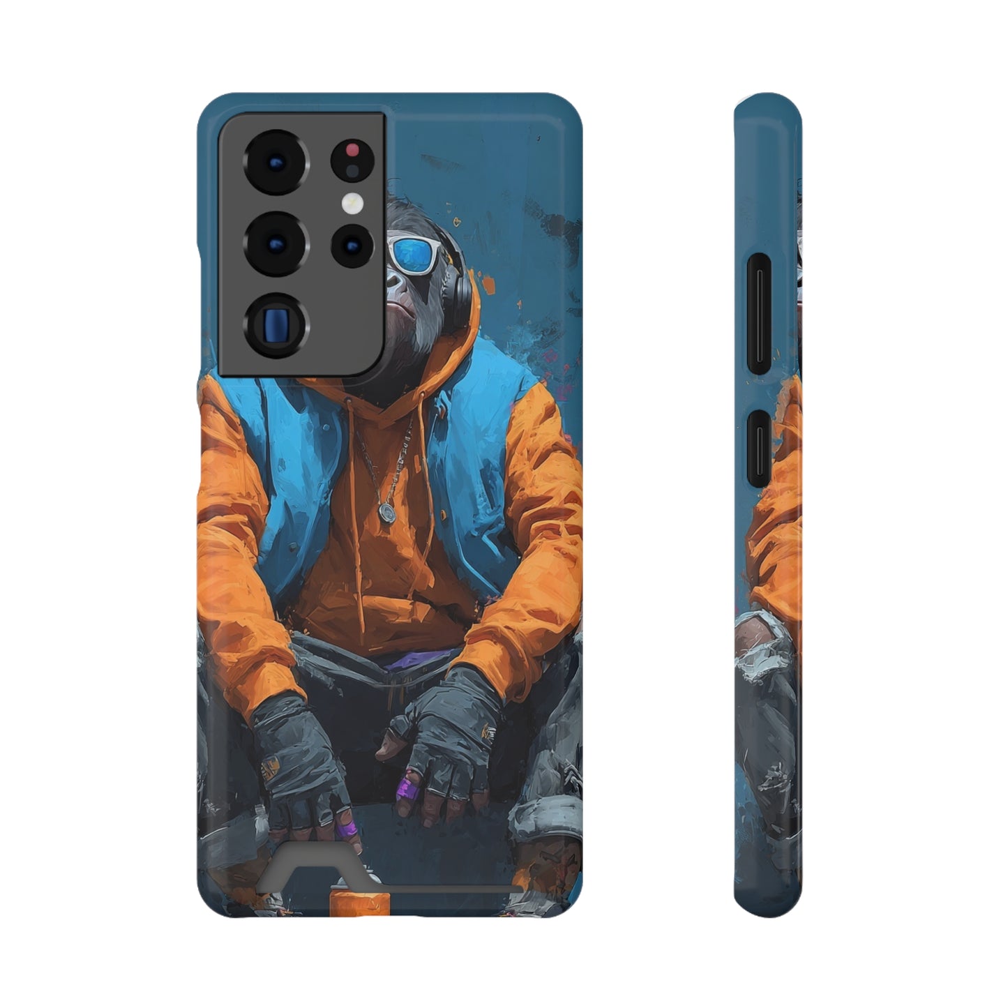 Trendy Phone Case with Card Holder, Stylish Smartphone Protector, Unique Gift for Teens, Graphic Phone Cover, Cool Accessories