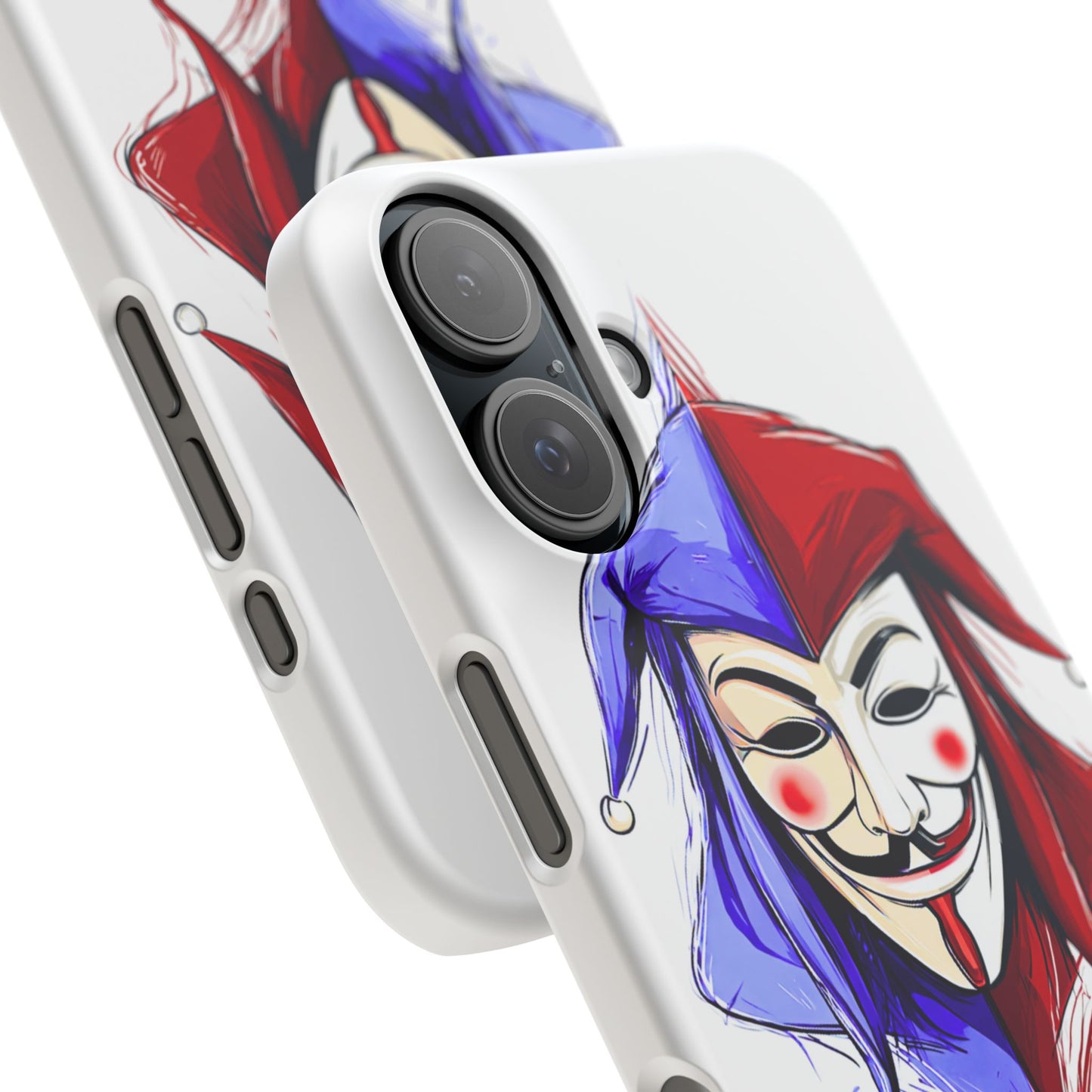 Joker & Anonimous Reunited Guy Fawkes Art Snap Case and Protective Phone Cover For iPhone and Samsung