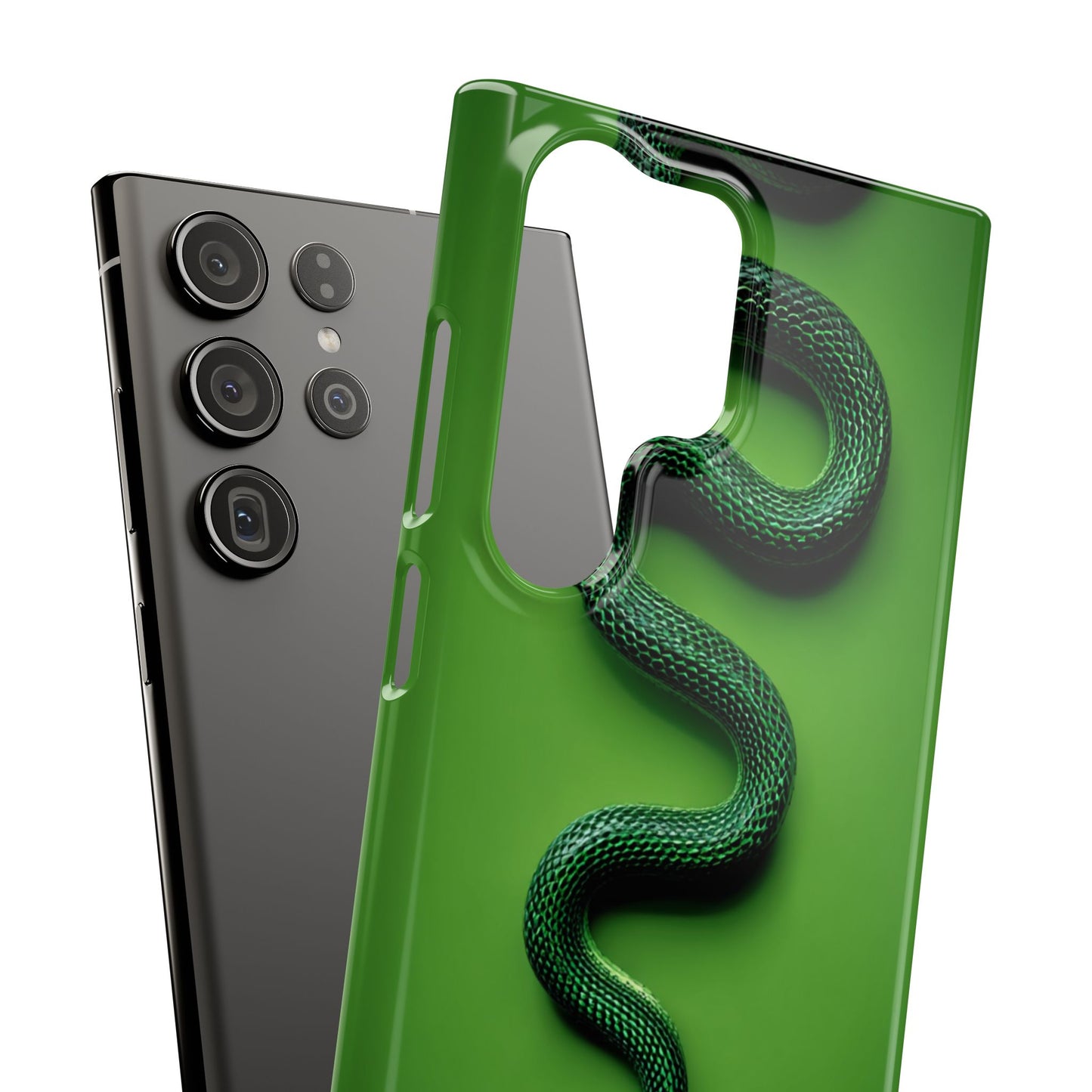 Green Snake Snap Case for iPhone, Stylish Phone Cover, Unique Gift, Trendy Accessory, Birthday, Nature Lover's Phone Case