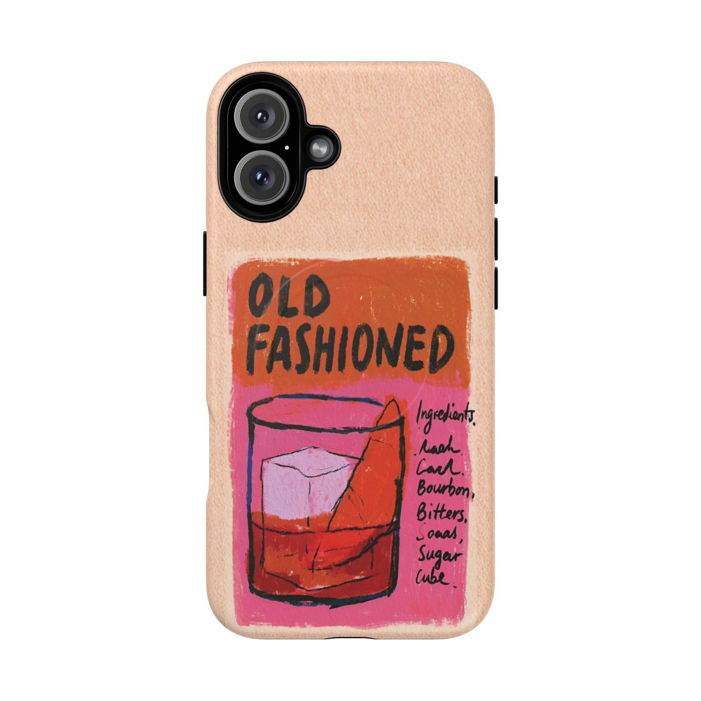 Old Fashioned Phone Case — Retro Cocktail iPhone Magnetic Case