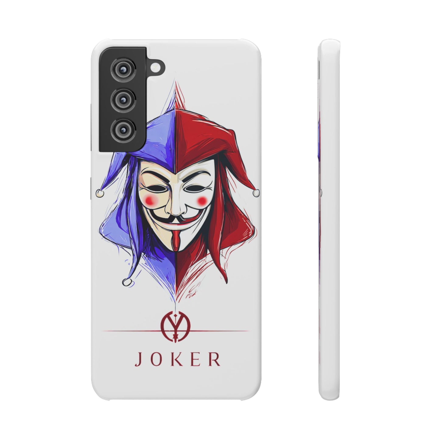 Joker & Anonimous Reunited Guy Fawkes Art Snap Case and Protective Phone Cover For iPhone and Samsung