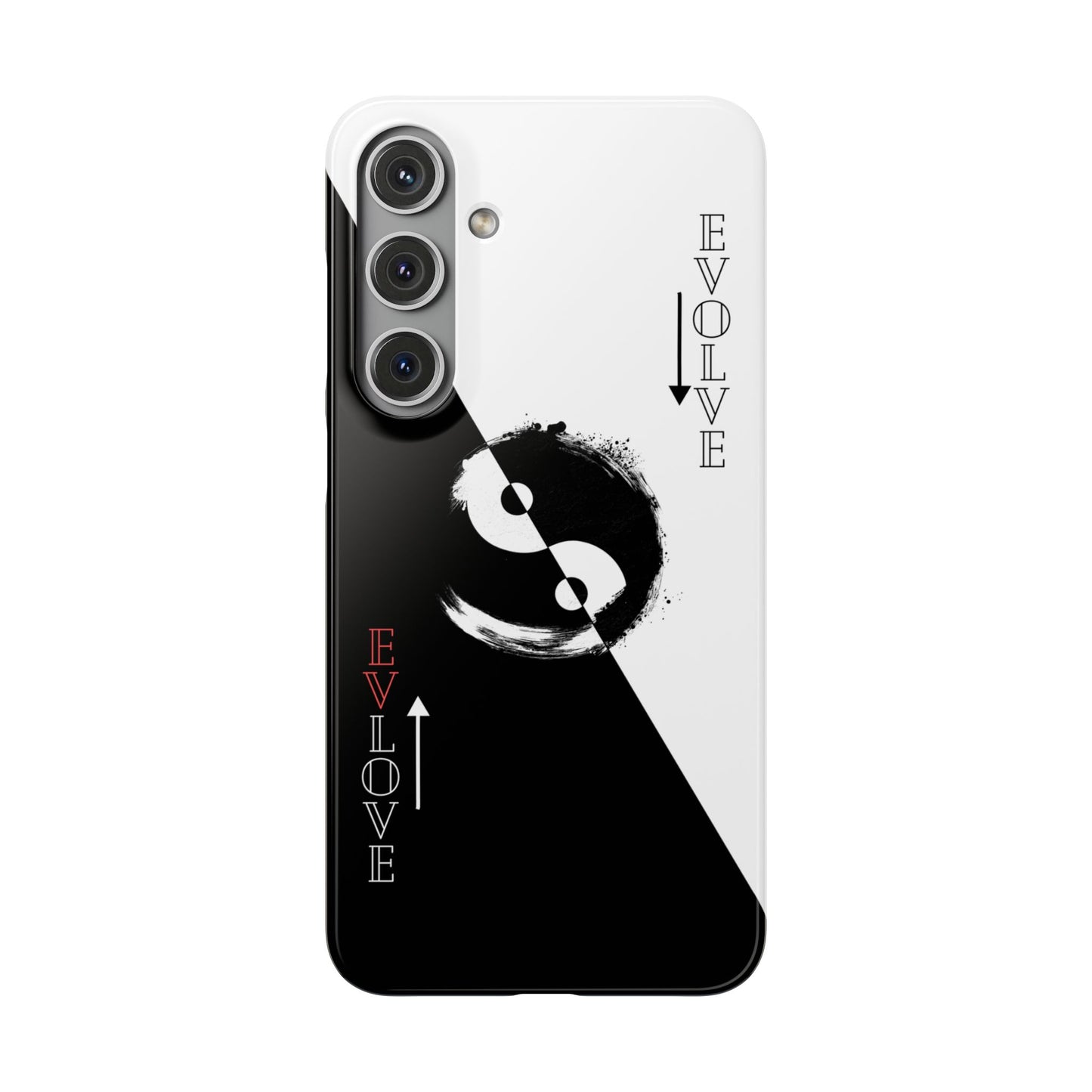 Yin Yang Evolve Black and White Snap Case Cover for iPhone and Samsung