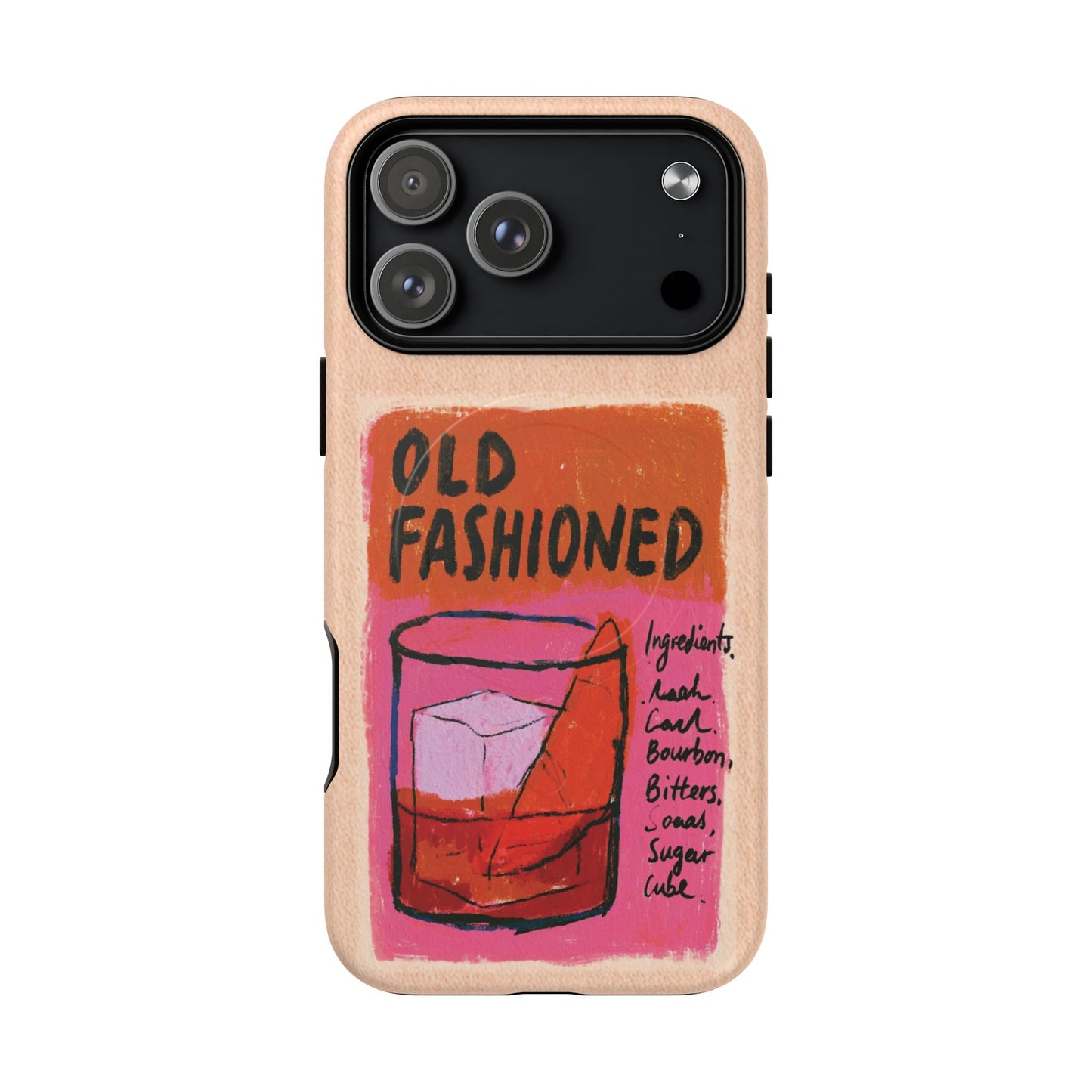Old Fashioned Phone Case — Retro Cocktail iPhone Magnetic Case