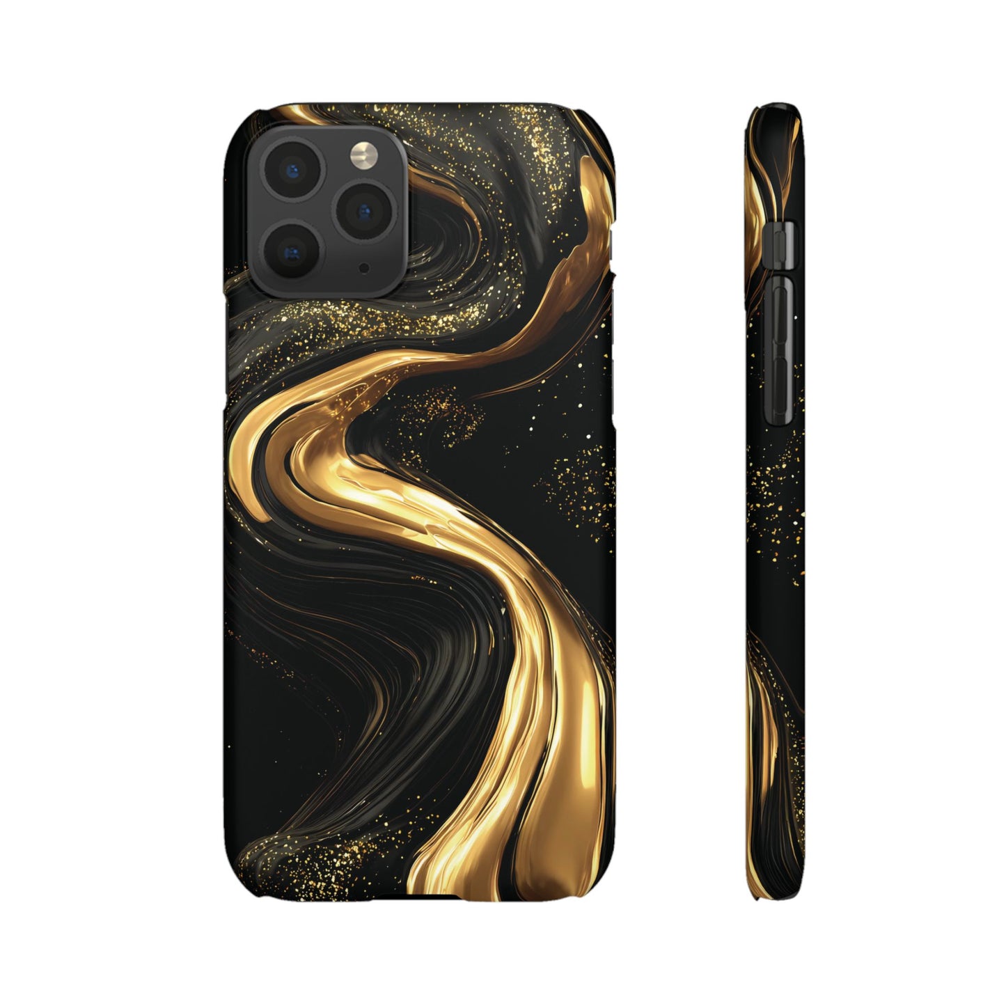 Elegant Gold Swirl Snap Case - Stylish Phone Cover, Modern Accessory, Gift for Her, Luxe Phone Case, Trendy Decor
