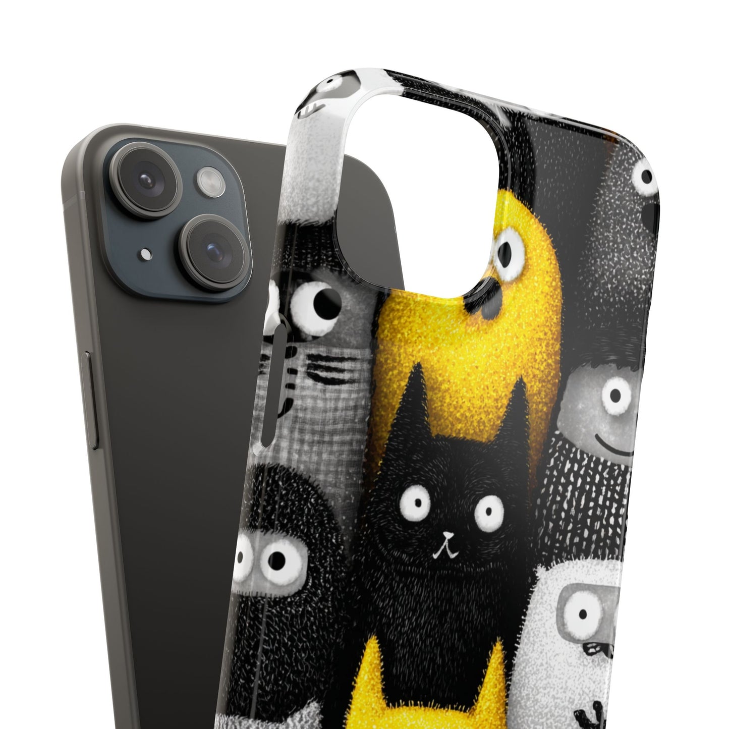 Colorful Character Snap Cases, Cute Phone Cover, Unique Gift for Kids, Fun Accessory, Perfect for Birthdays, Holidays