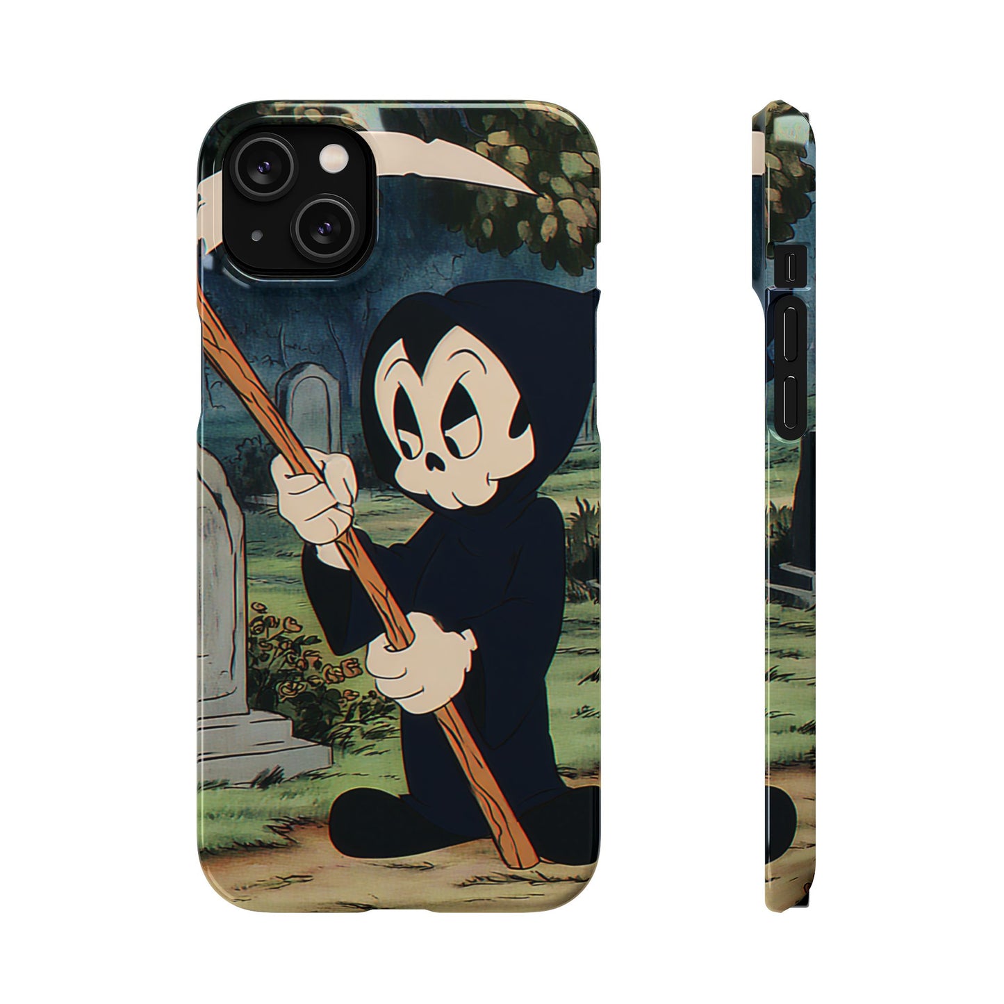 Grim Reaper Snap Case, Halloween Phone Case, Cute Death Phone Cover, Spooky Accessories, Unique Phone Protector
