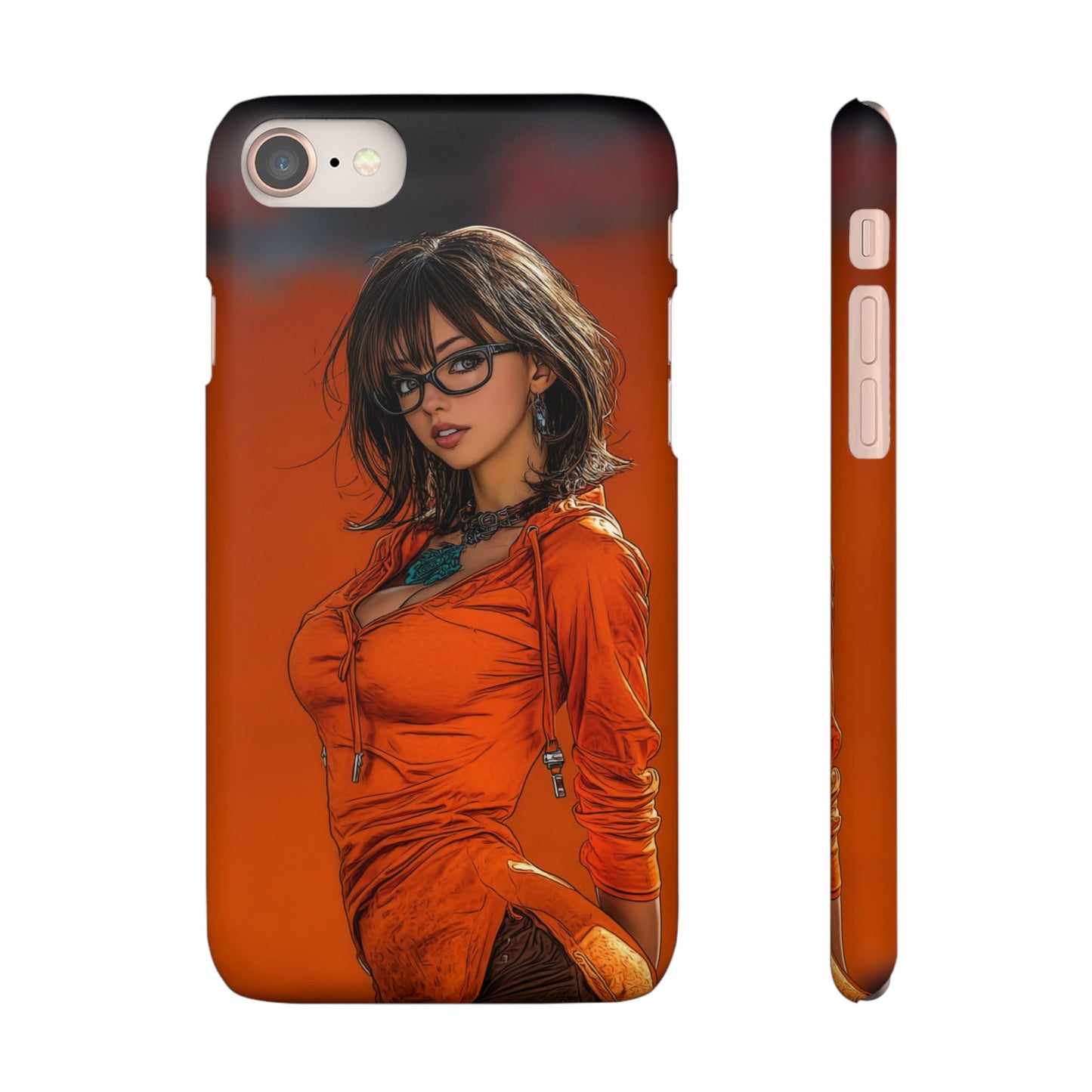 Velma Dinkley Cleveland Browns Fan Snap Cases, Phone Cover, Cartoon Style Art, Custom Case, Protective Shell