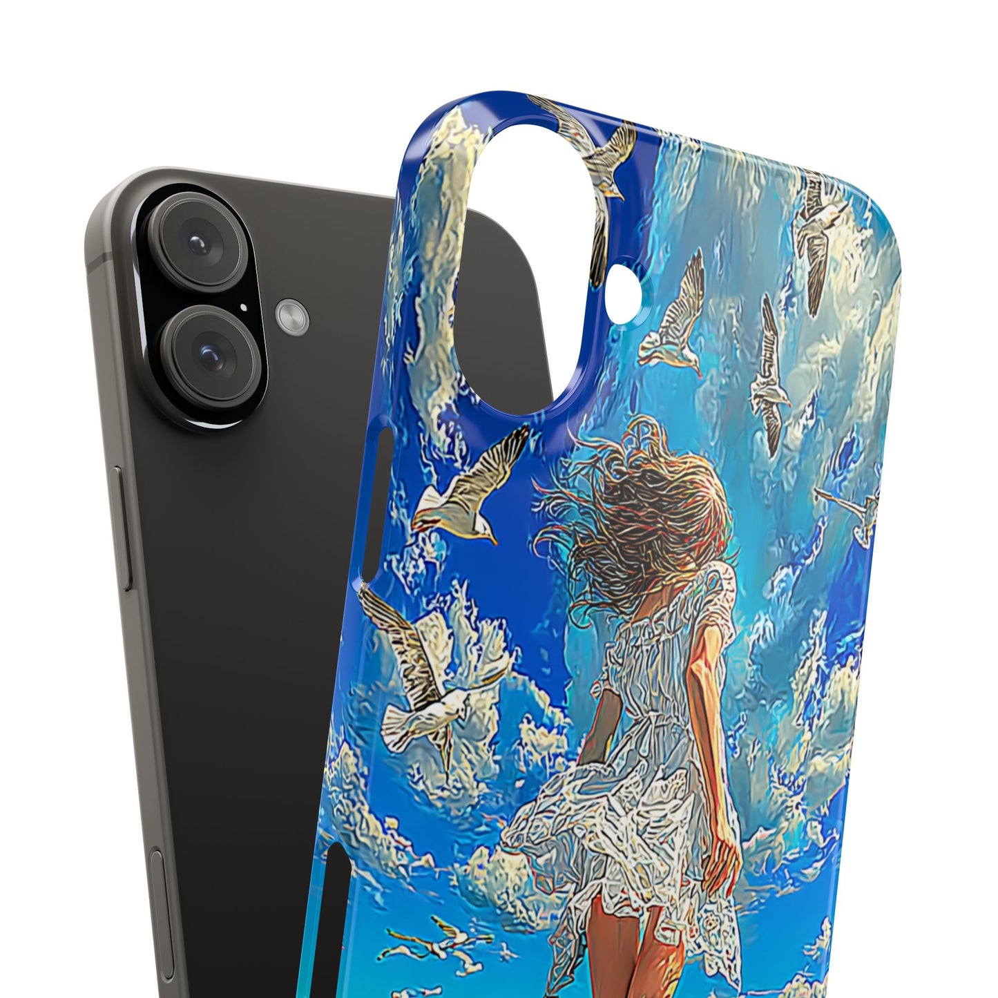 Dreamy Seaside Snap Case, Ocean Waves Phone Cover, Summer Vibe Gift, Cute Aesthetic Accessory, Beach Lover Case