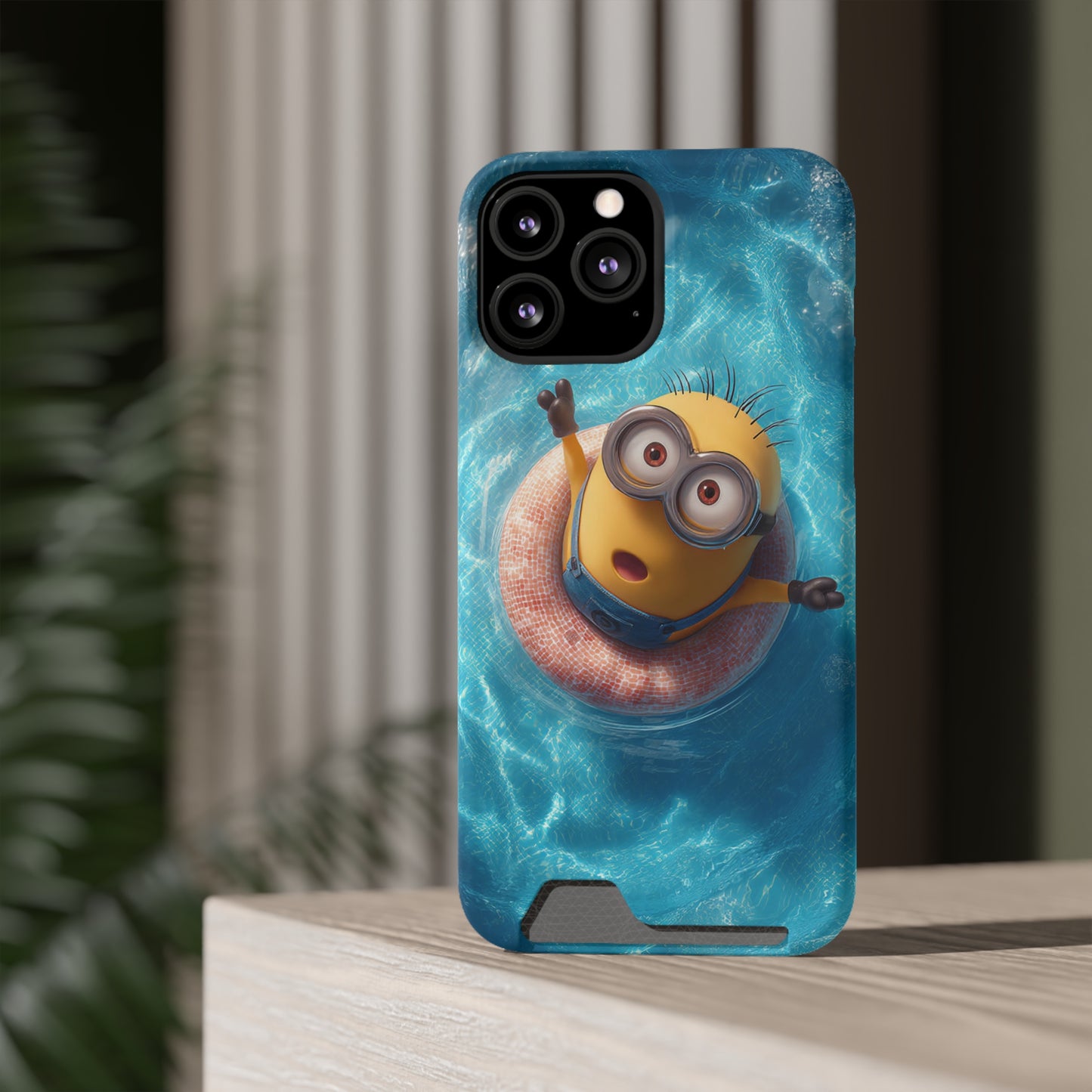Minion Phone Case with Card Holder, Fun and Functional Accessory for Kids, Smartphone Case, Gift for Minion Fans, Unique Mobile Cover, [...]