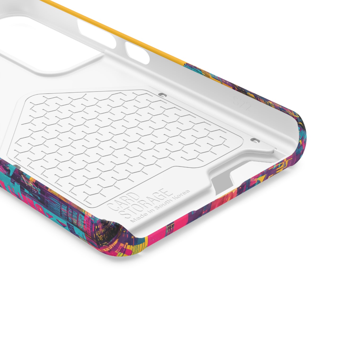 Vibrant Phone Case With Card Holder - Retro Style, Hip Hop Lover's Accessory, Colorful Gift, Music Enthusiast Essential, Unique Phone [...]