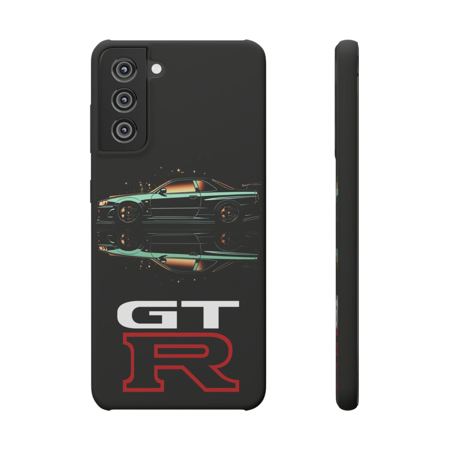 Green Skyleine R34 GTR Art Snap Case and Protective Phone Cover For iPhone and Samsung