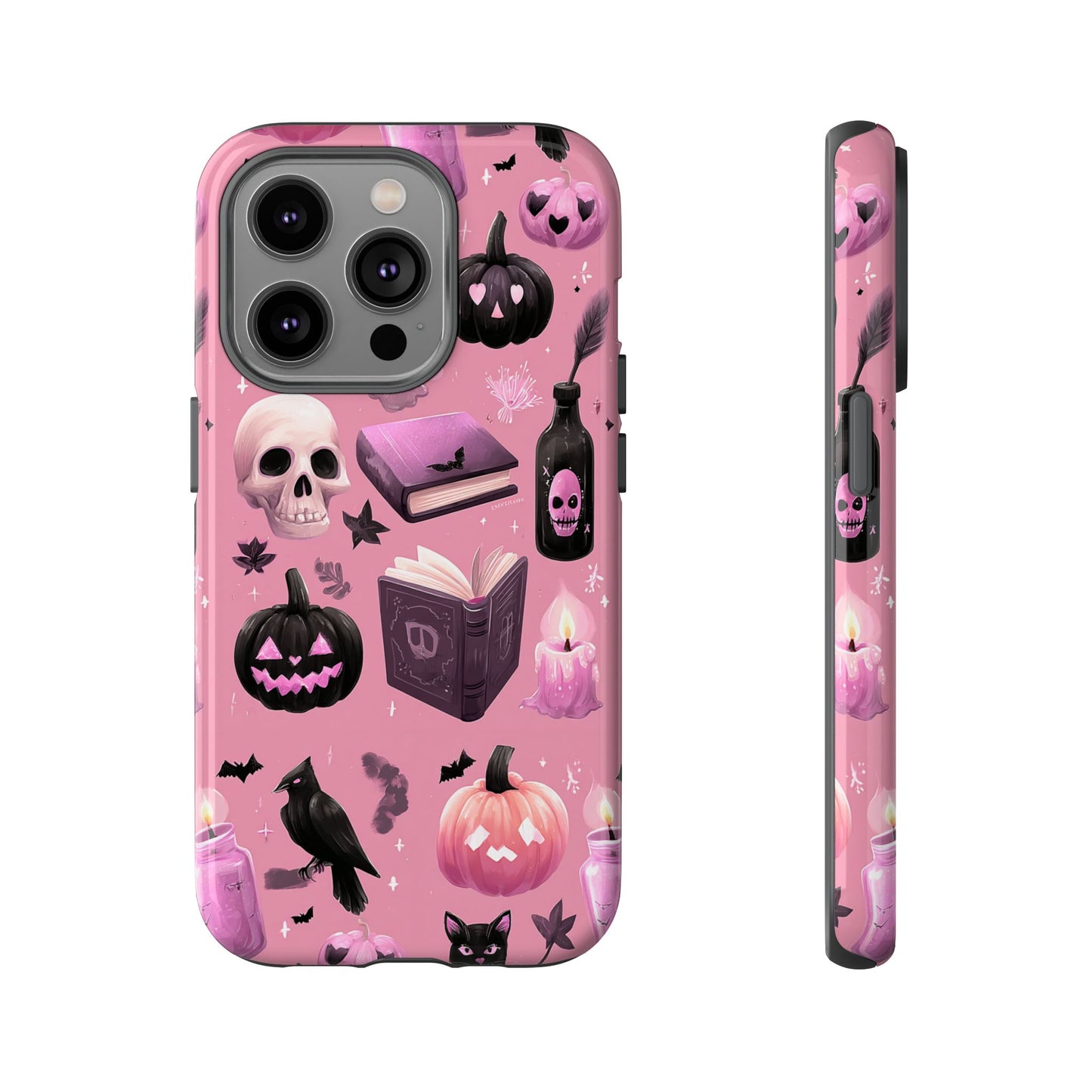 Spooky Phone Case - Halloween Design, Cute Costume Accessory, Fall Decor, Gift for Cat Lovers, Witchy Vibes, Trick or Treat