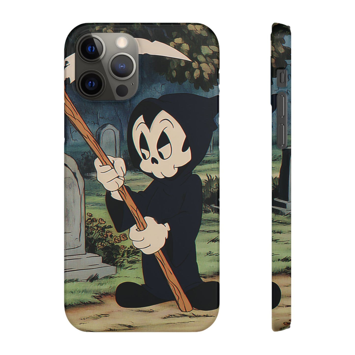 Grim Reaper Snap Case, Halloween Phone Case, Cute Death Phone Cover, Spooky Accessories, Unique Phone Protector