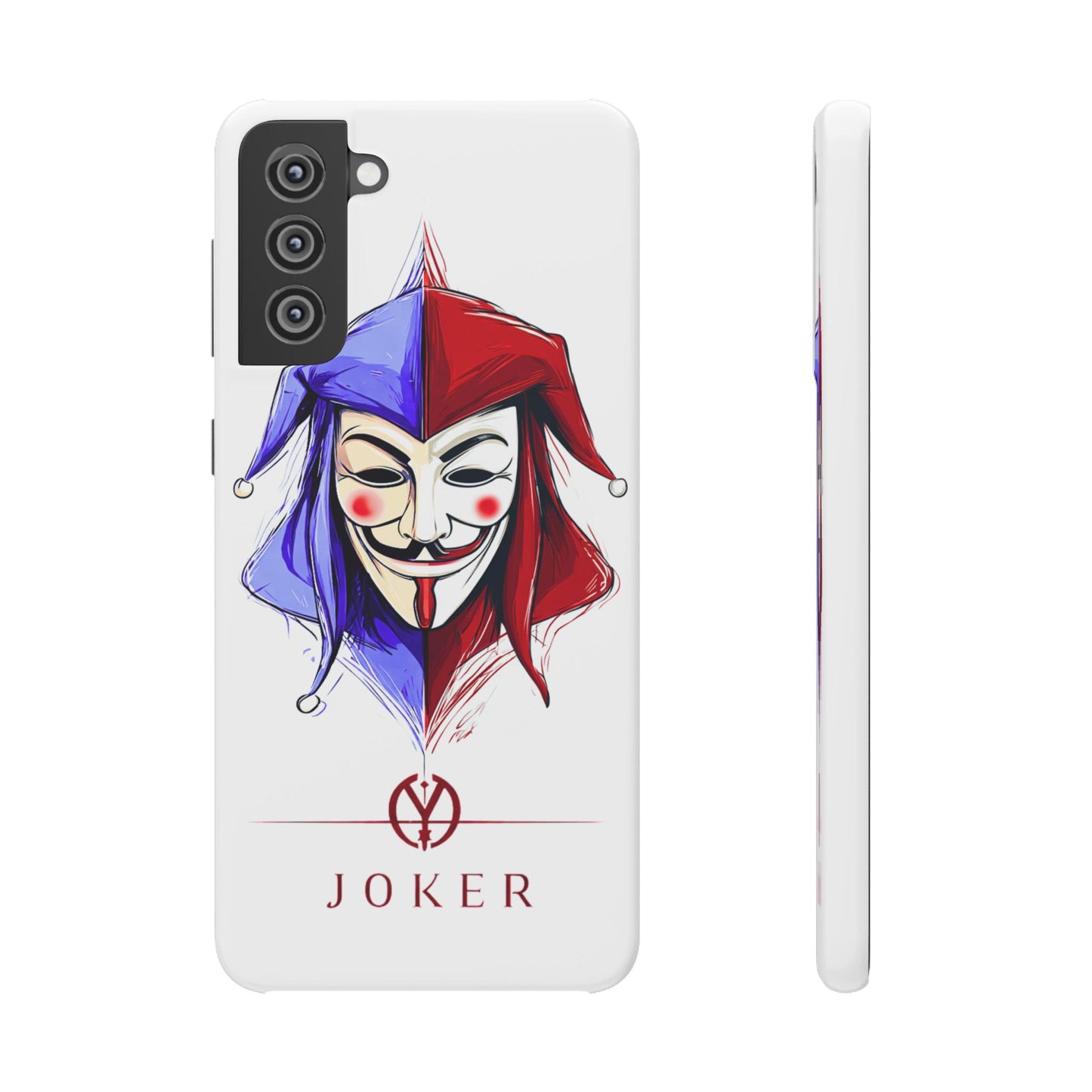 Joker & Anonimous Reunited Guy Fawkes Art Snap Case and Protective Phone Cover For iPhone and Samsung